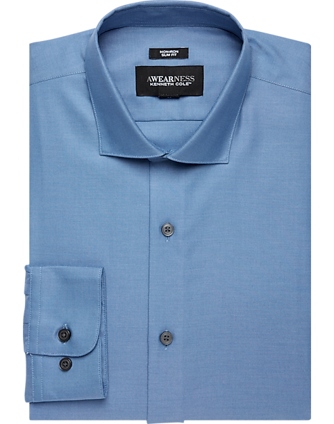 Awearness Kenneth Cole Sky Blue Slim Fit Dress Shirt - Men's Sale | Men ...