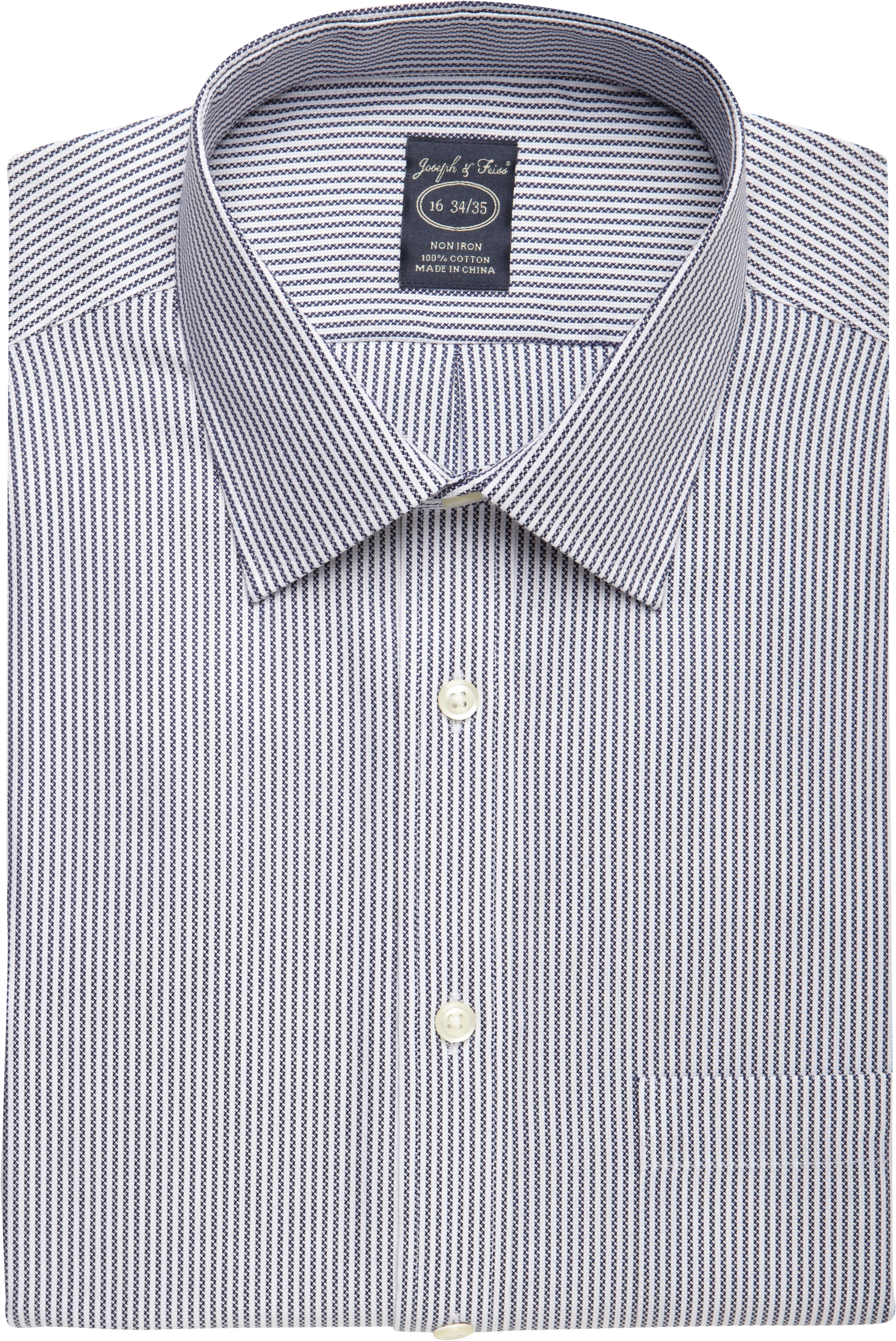 Joseph & Feiss Navy Stripe Modern Fit Non-Iron Dress Shirt - Men's Sale ...