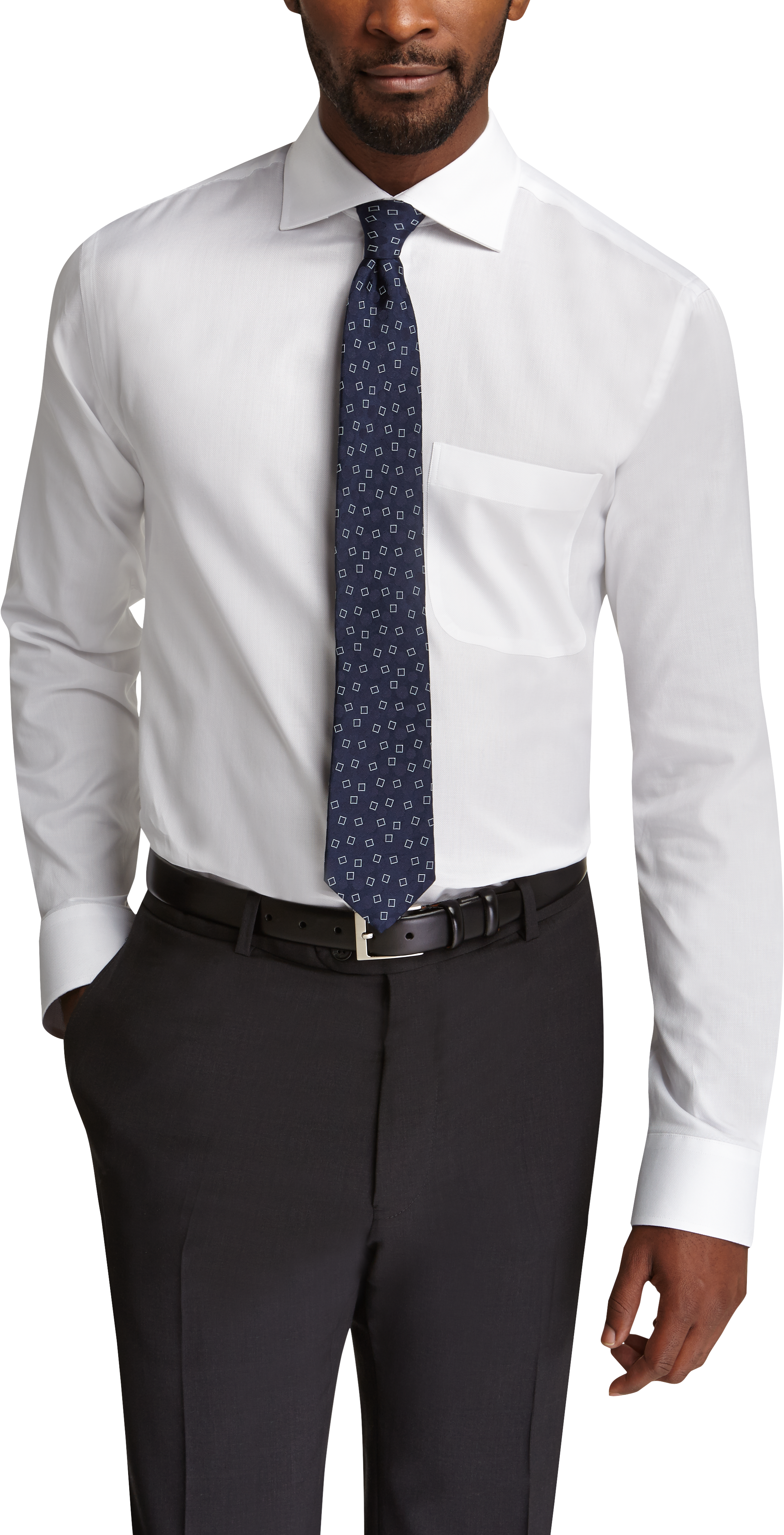 Joseph Abboud White Modern Fit Dress Shirt - Men's Sale | Men's Wearhouse