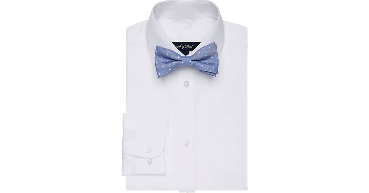 Joseph & Feiss Boy's White Dress Shirt & Bow Tie Men's Men's Wearhouse