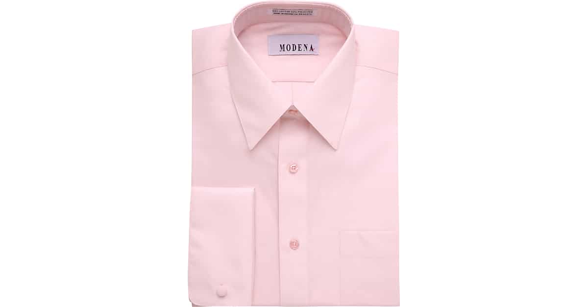 Modena Pink French Cuff Classic Fit Dress Shirt Men's Sale Men's