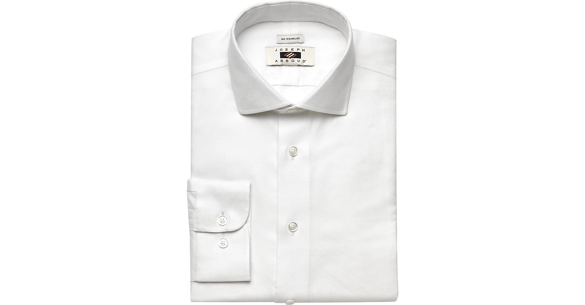 Joseph Abboud White Woven Dress Shirt - Men's Sale | Men's Wearhouse