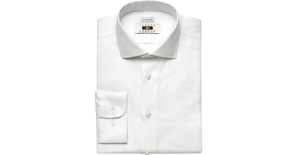 Joseph Abboud White Woven Dress Shirt - Men's Sale | Men's Wearhouse