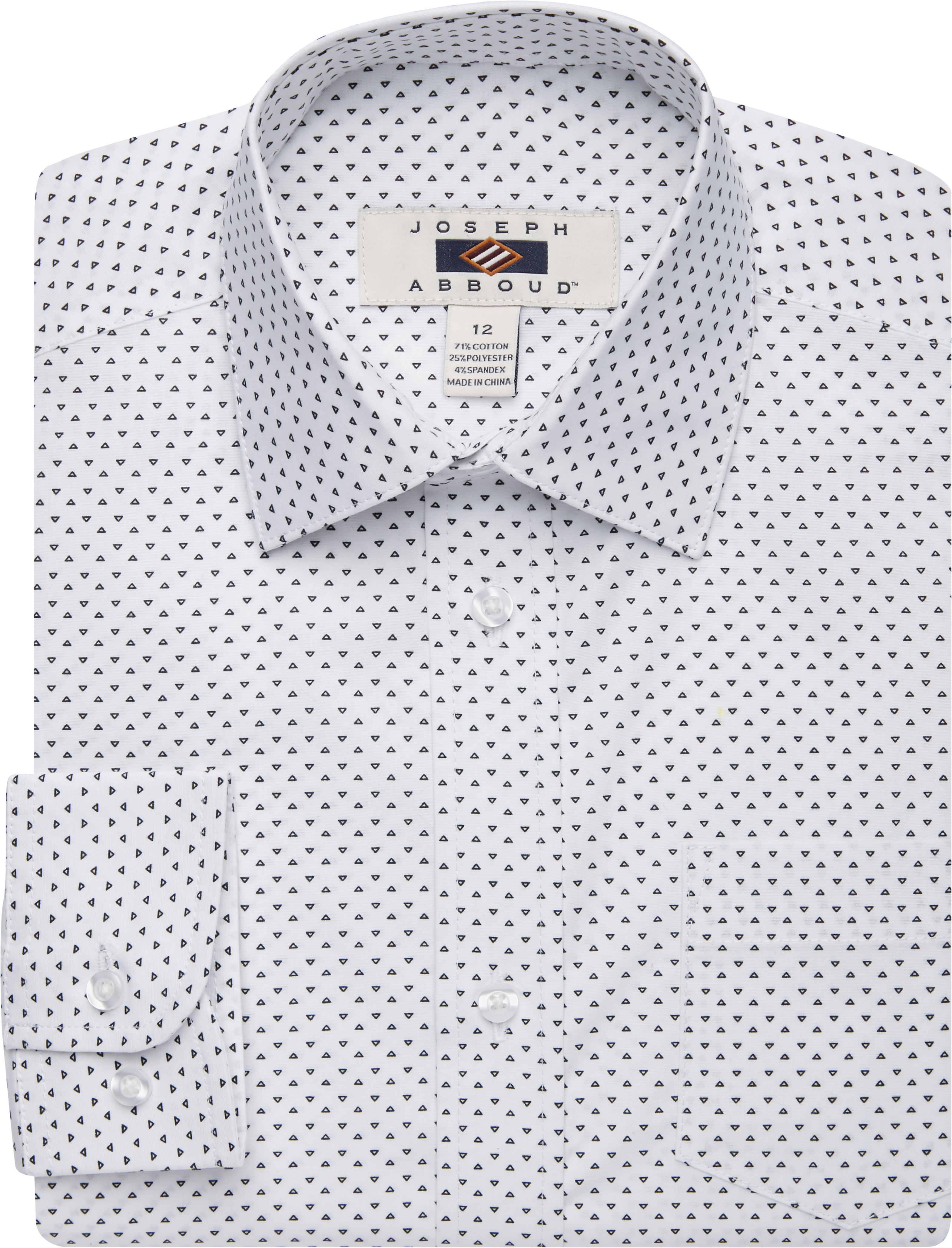 white patterned dress shirt