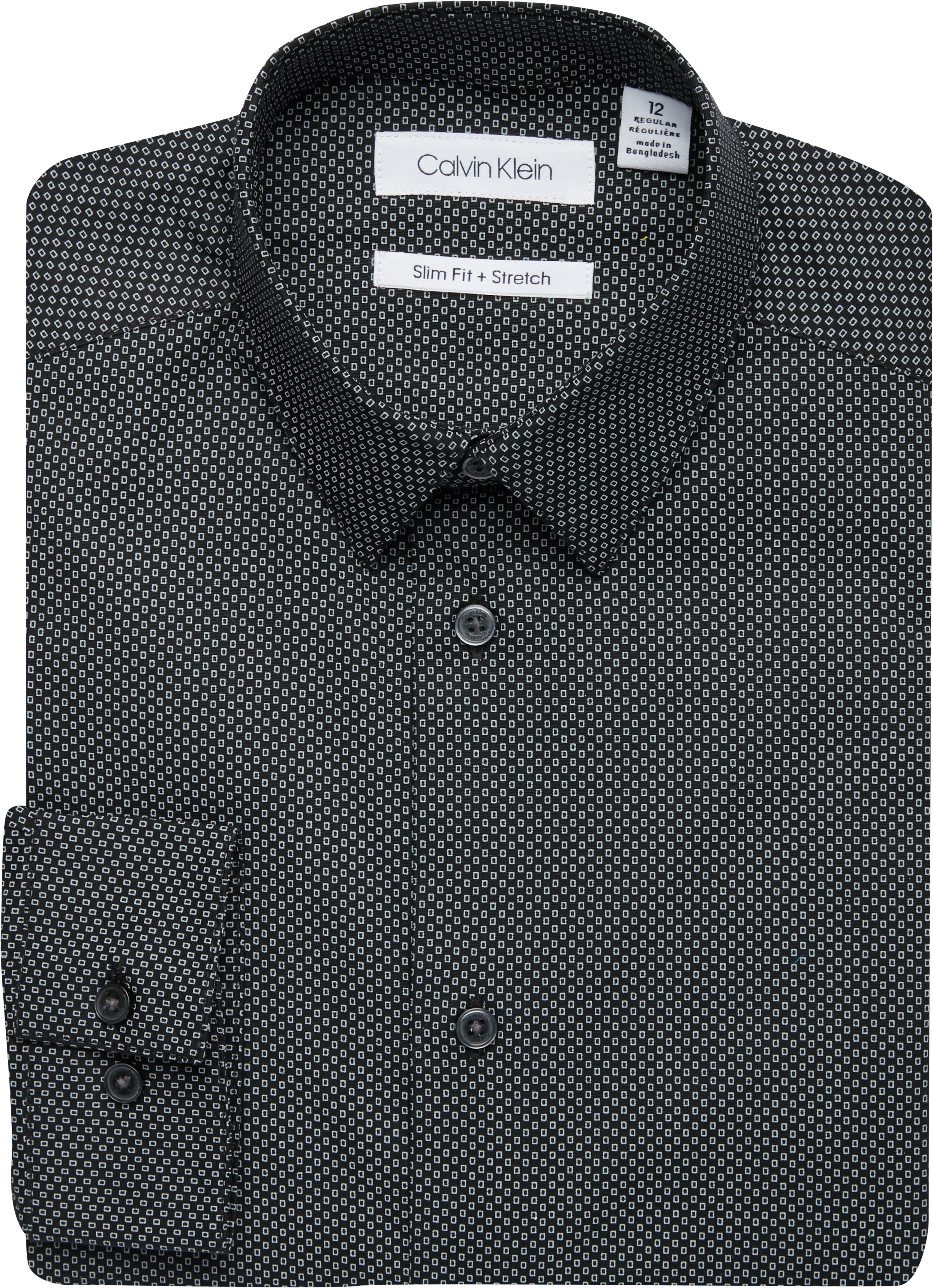 calvin klein black dress shirt