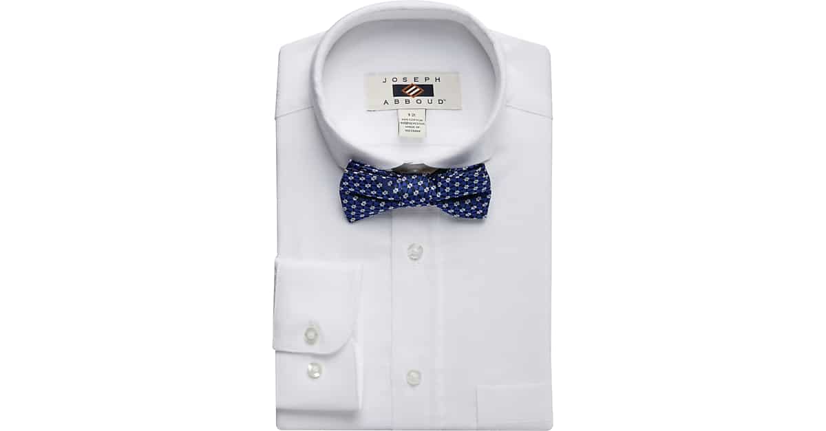 Joseph Abboud Boys White Dress Shirt & Bow Tie Set Men's Clothing