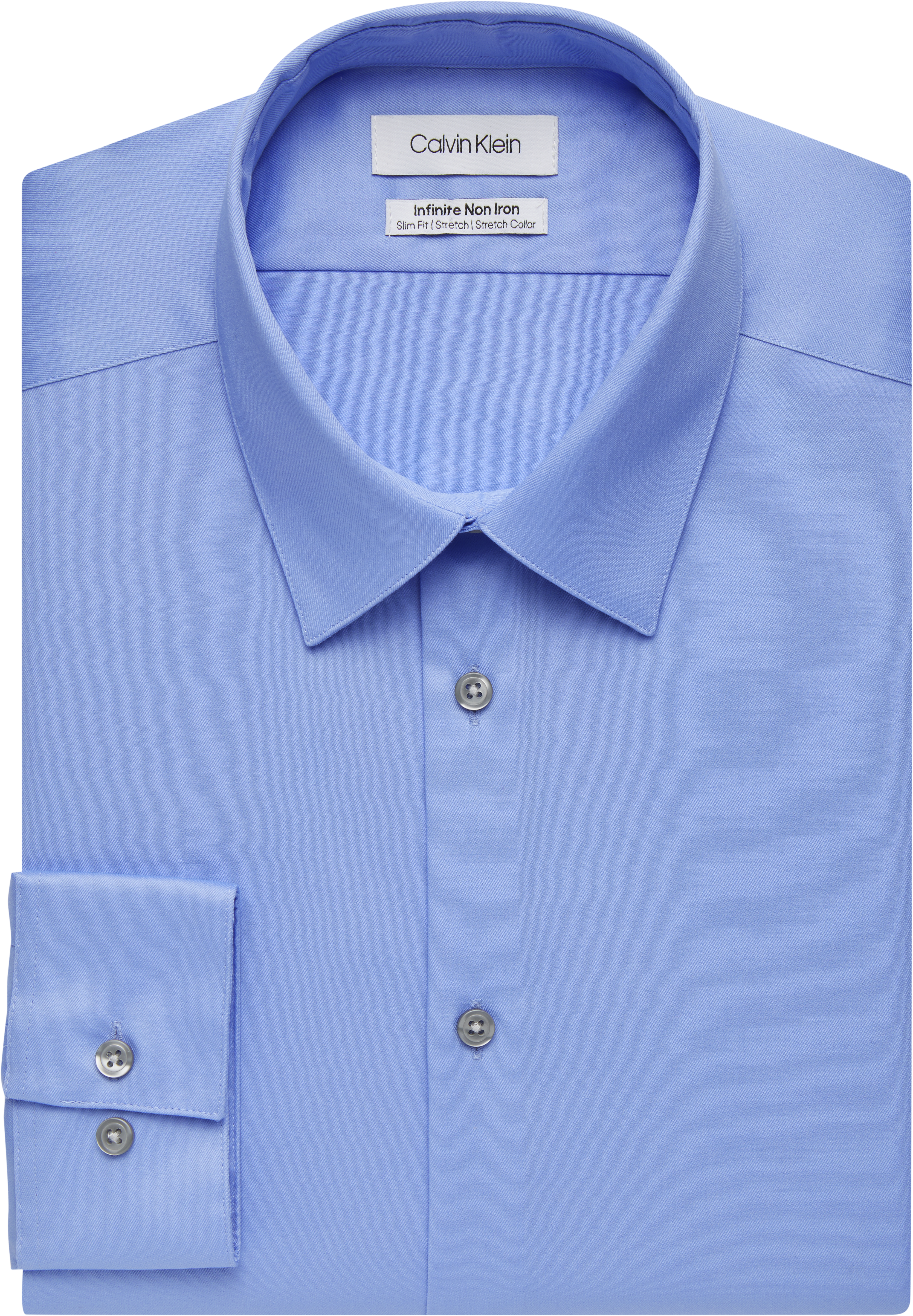 Calvin Klein Infinite Non-Iron Light Blue Slim Fit Stretch Dress Shirt ...