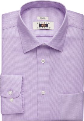 Joseph Abboud Lilac Textured Classic Fit Dress Shirt - Men's Sale | Men ...