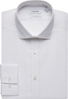 mens black dress shirt with white polka dots