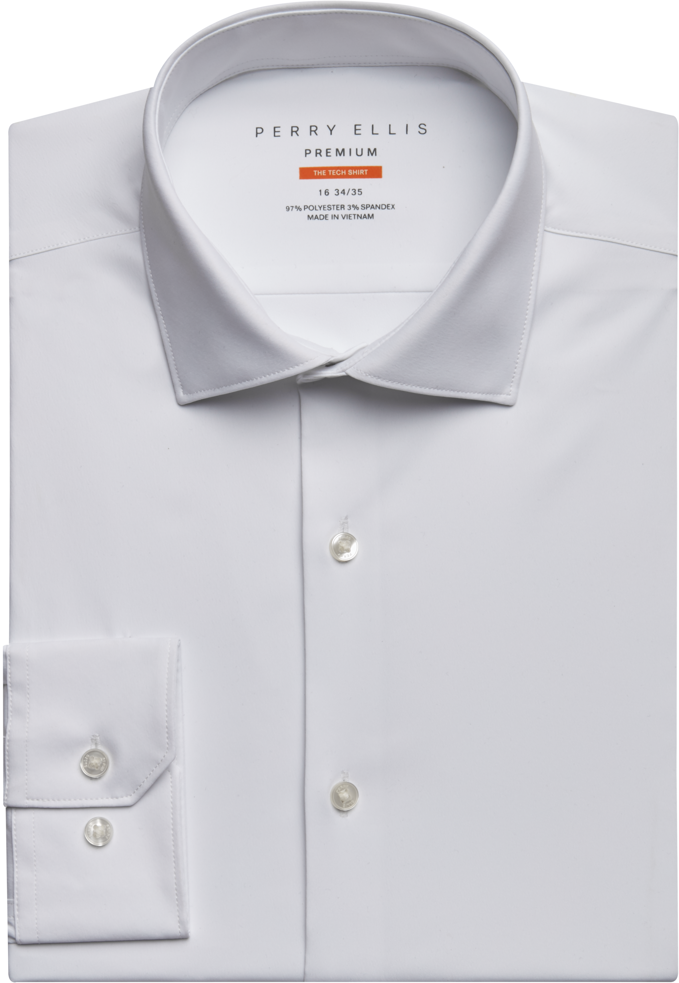 perry ellis white dress shirt