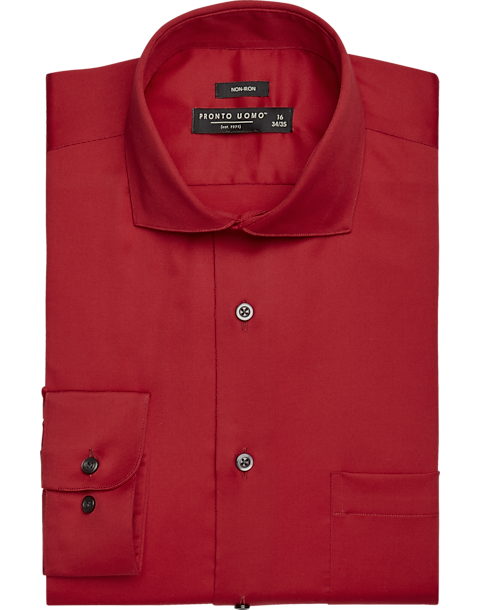 Pronto Uomo Red Dress Shirt - Men's Sale | Men's Wearhouse