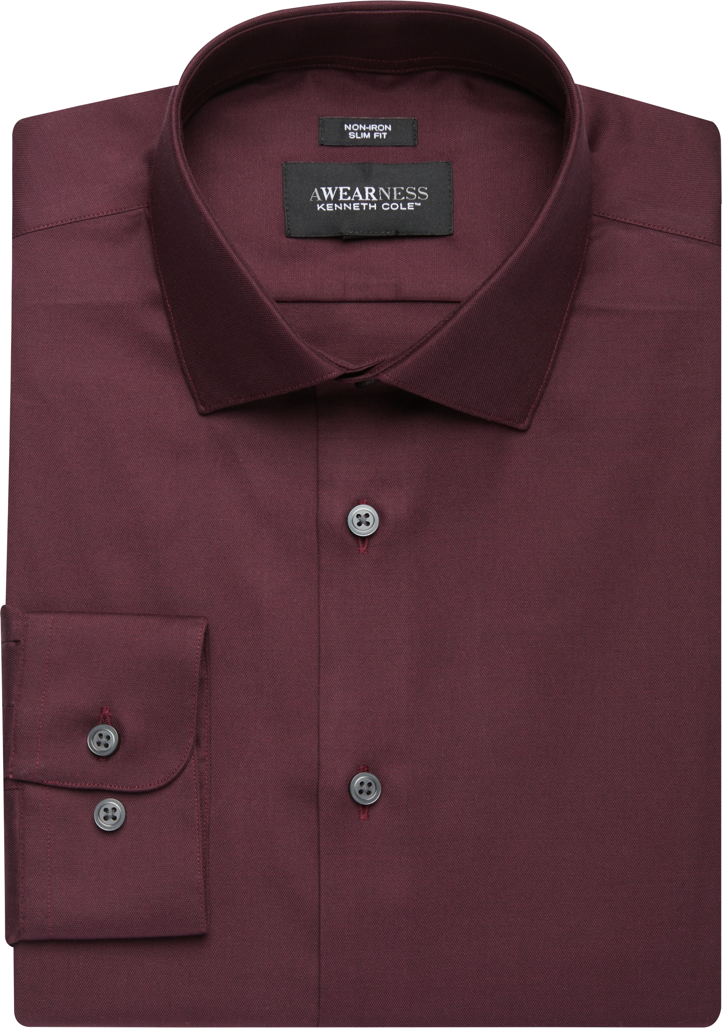 white and burgundy dress shirt