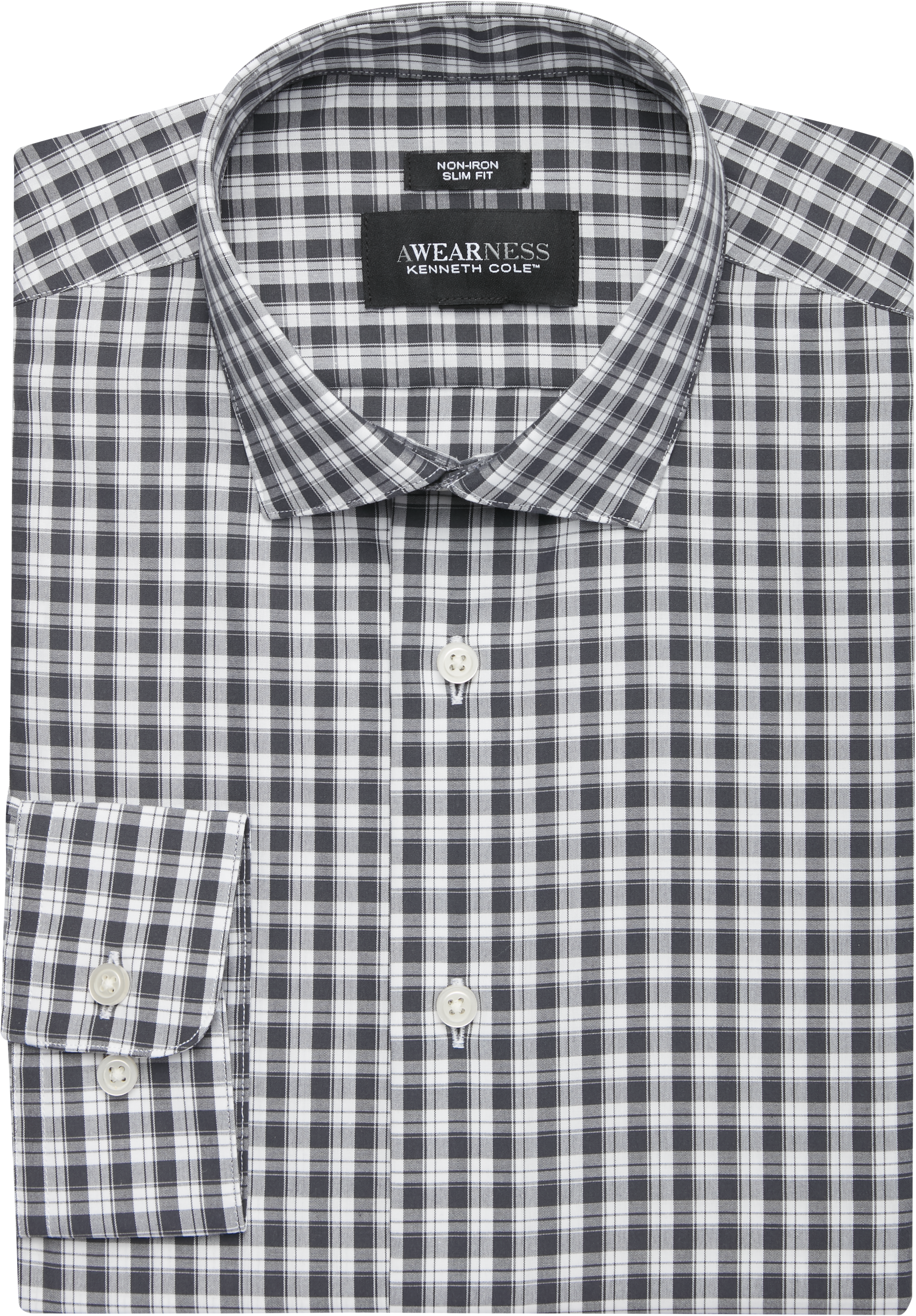 black and white checkered dress shirt