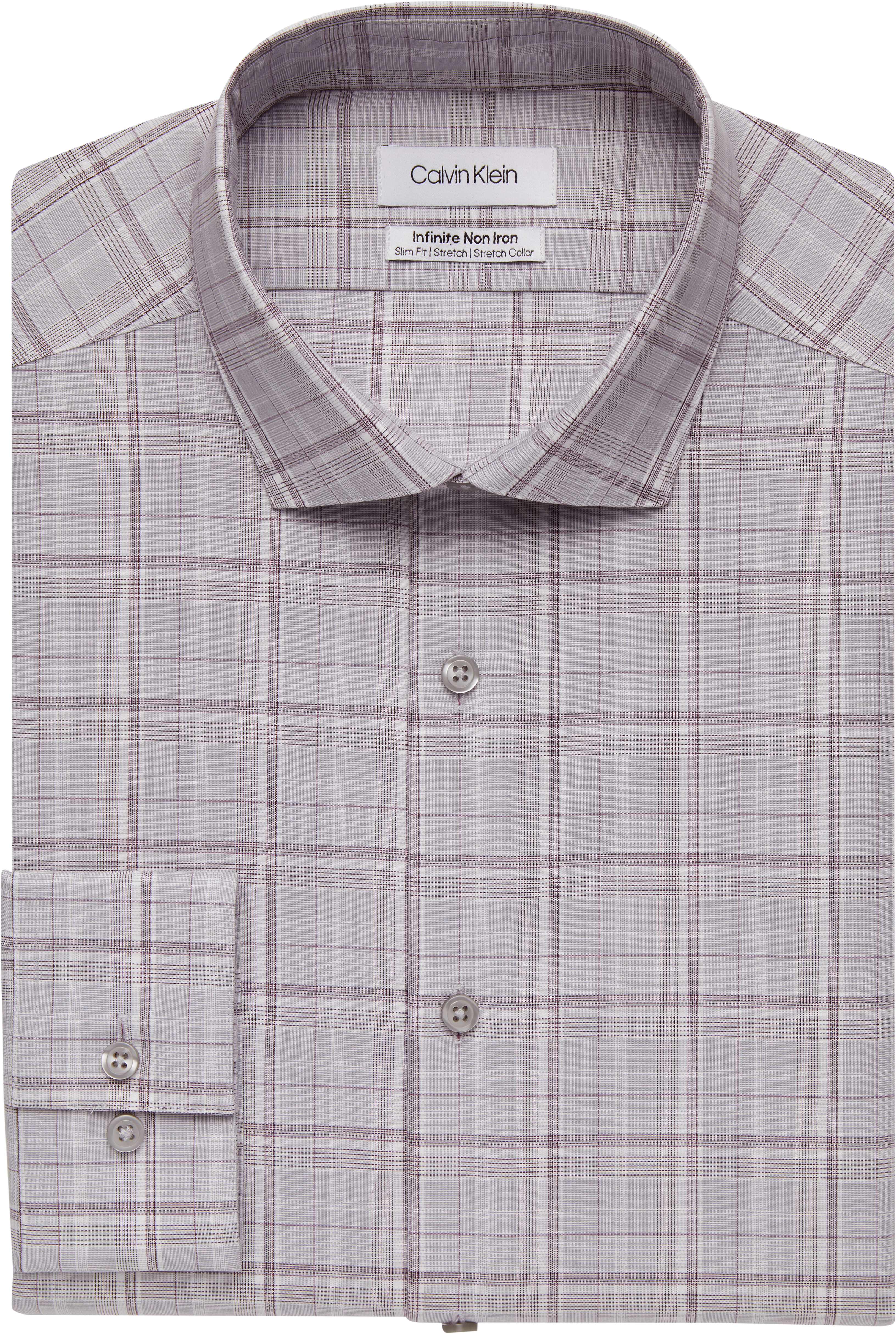 white plaid dress shirt