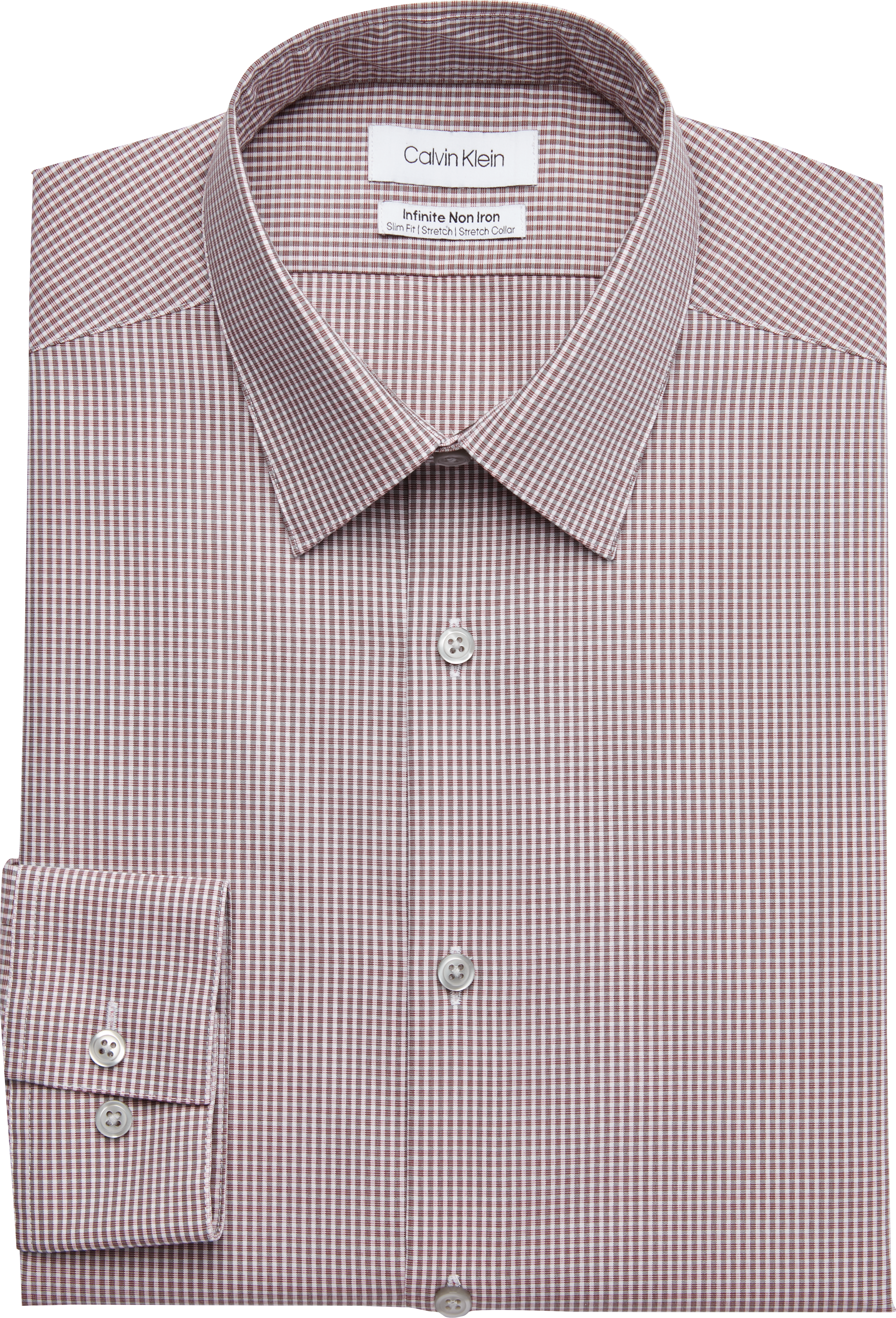 red slim fit dress shirt