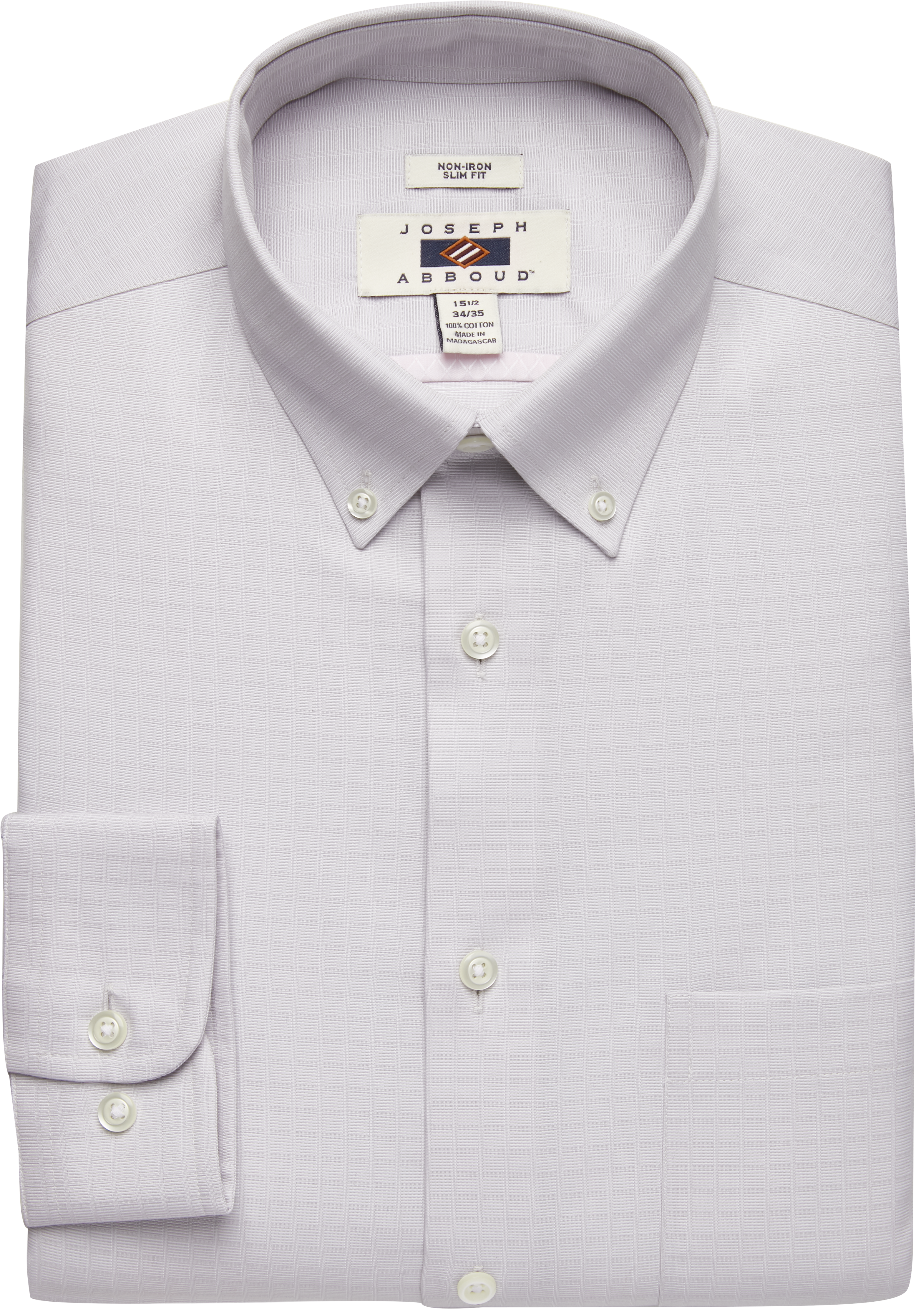 Joseph Abboud Gray Check Slim Fit Dress Shirt - Men's Sale | Men's ...