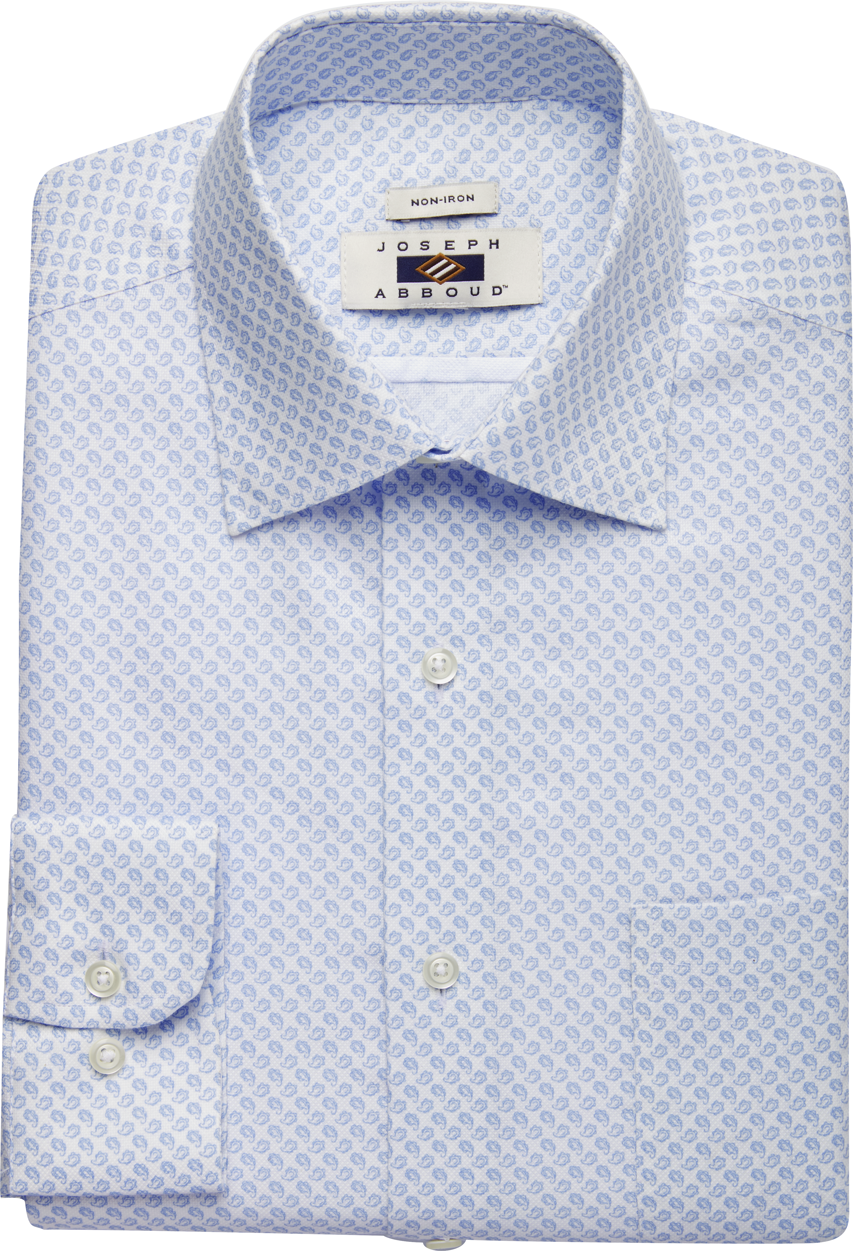 Joseph Abboud Sky Blue Paisley Modern Fit Dress Shirt - Men's Shirts ...