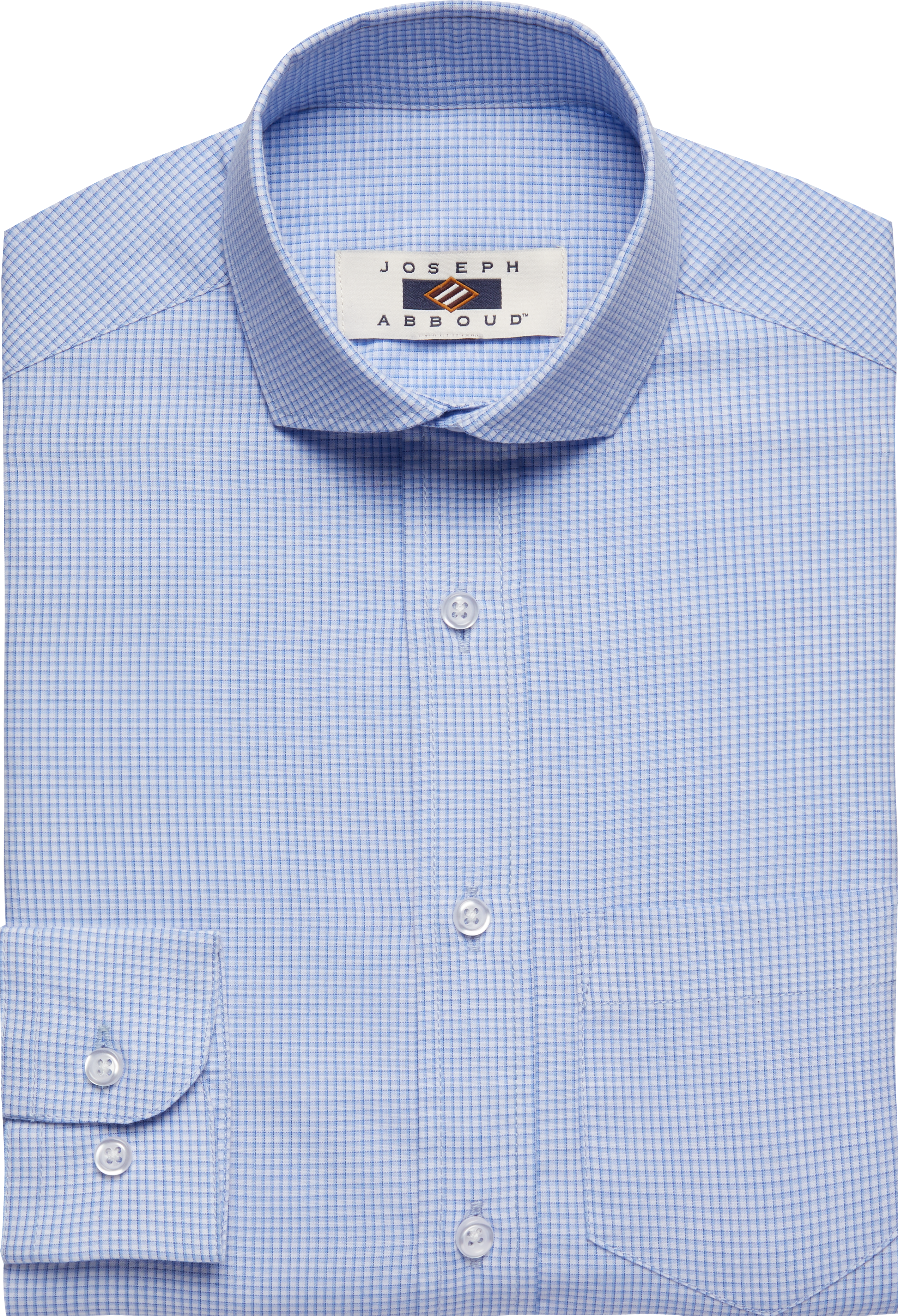 Joseph Abboud Boys Blue Check Dress Shirt - Men's Shirts | Men's Wearhouse