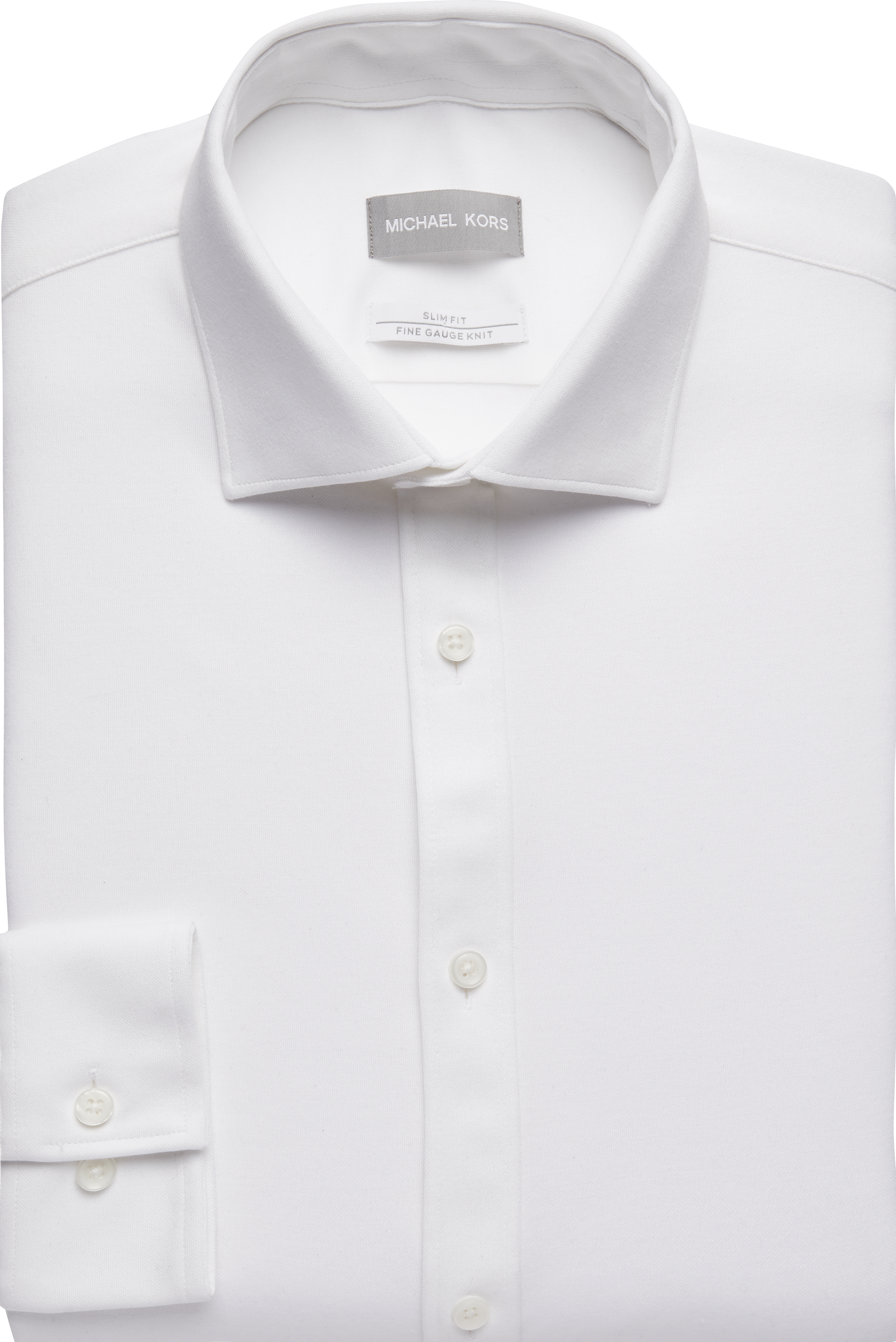 Michael Kors White Slim Fit Dress Shirt - Men's Sale | Men's Wearhouse