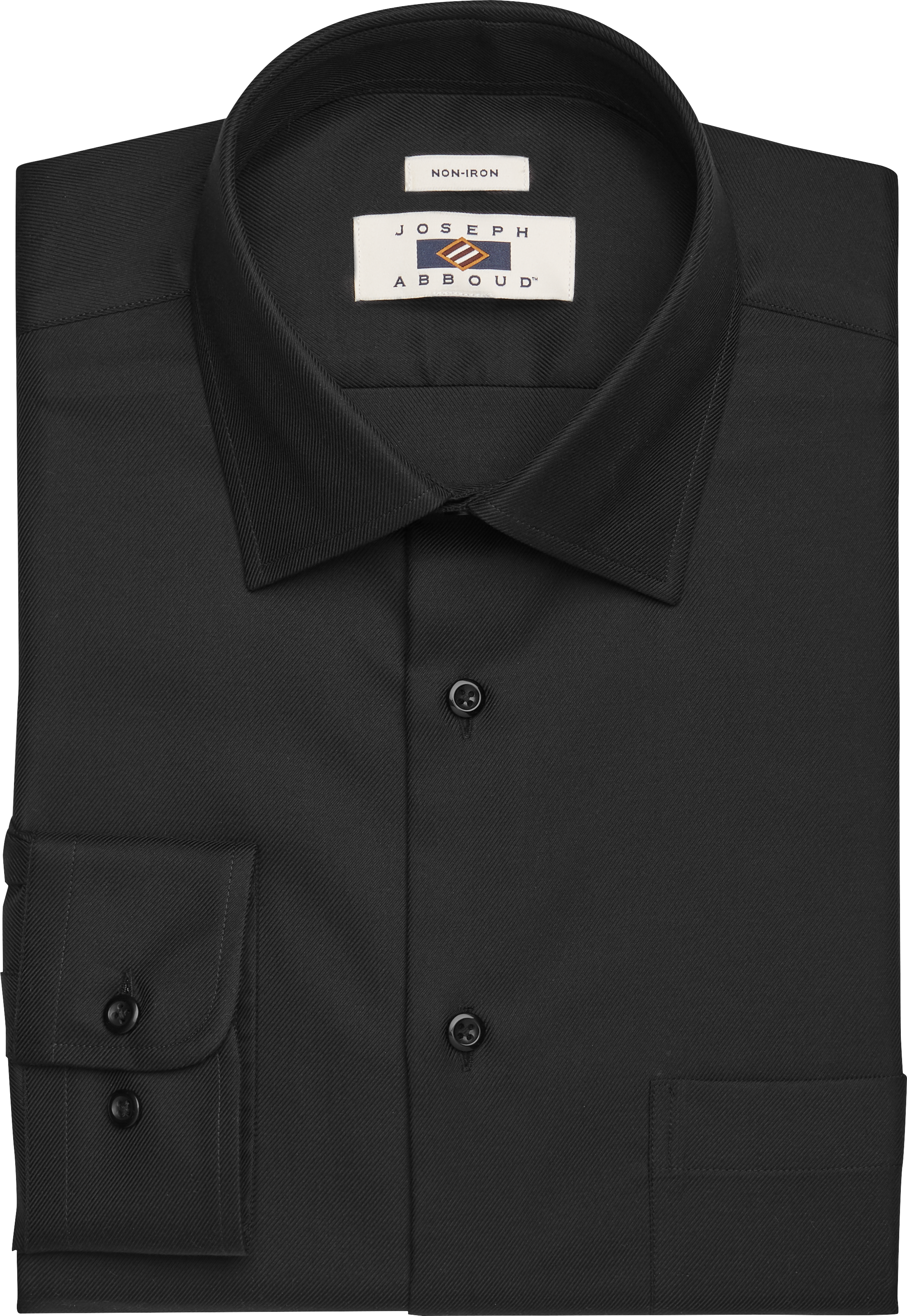 Joseph Abboud Black Twill Modern Fit Dress Shirt - Men's Shirts | Men's ...