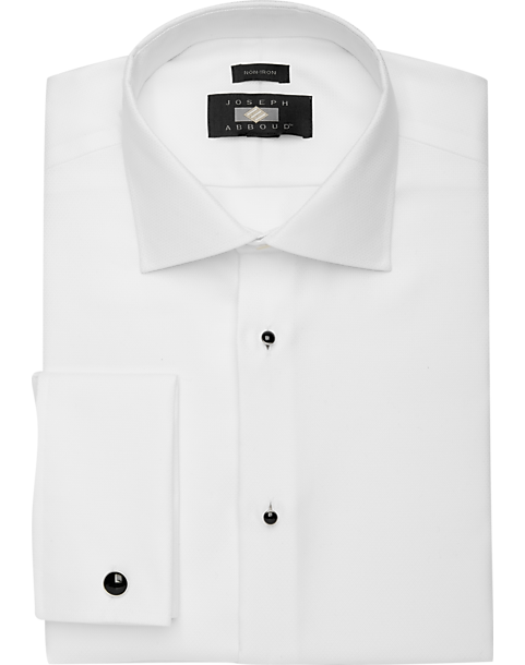Joseph Abboud Modern Fit Tuxedo Formal Shirt, White