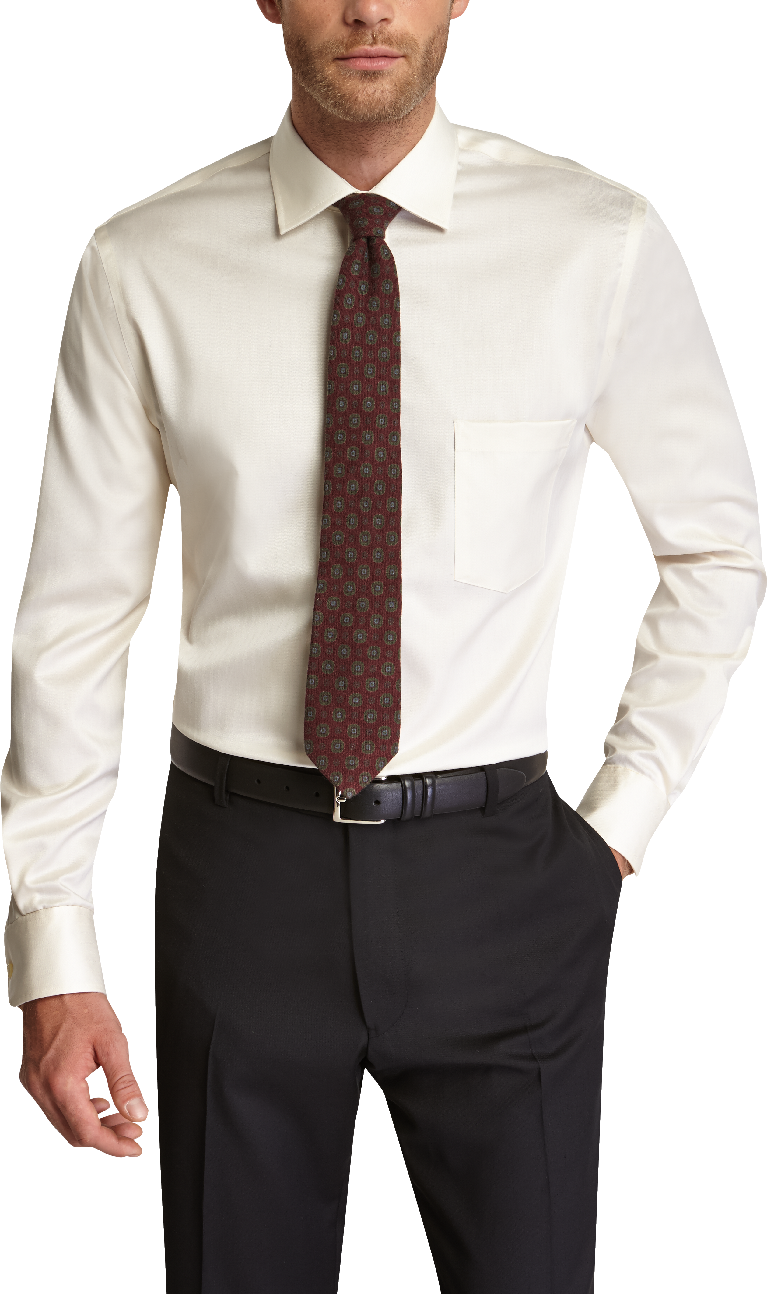 fitted dress shirts mens