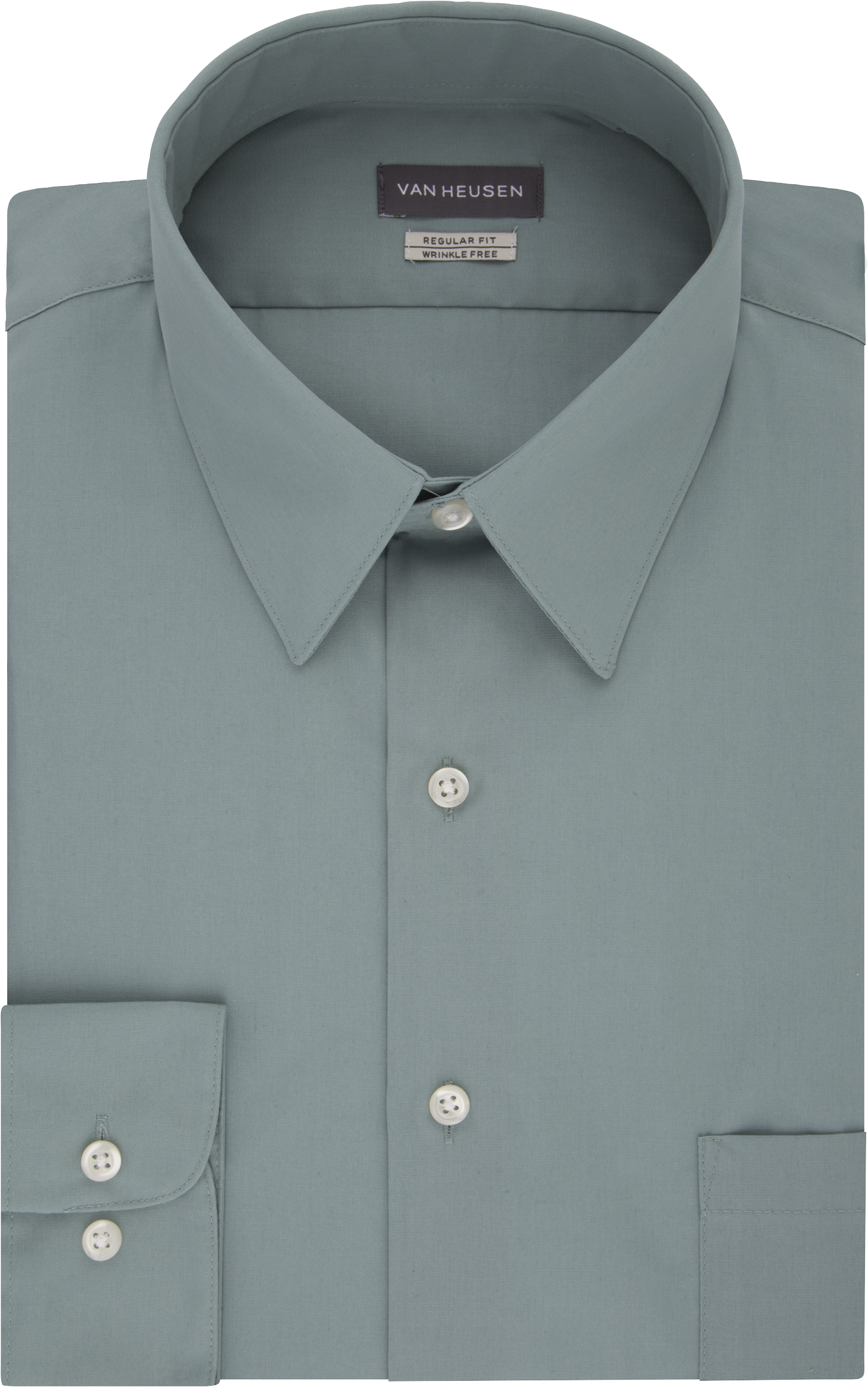 Van Heusen Wrinkle Free Ocean Mist Regular Fit Dress Shirt - Men's Sale ...