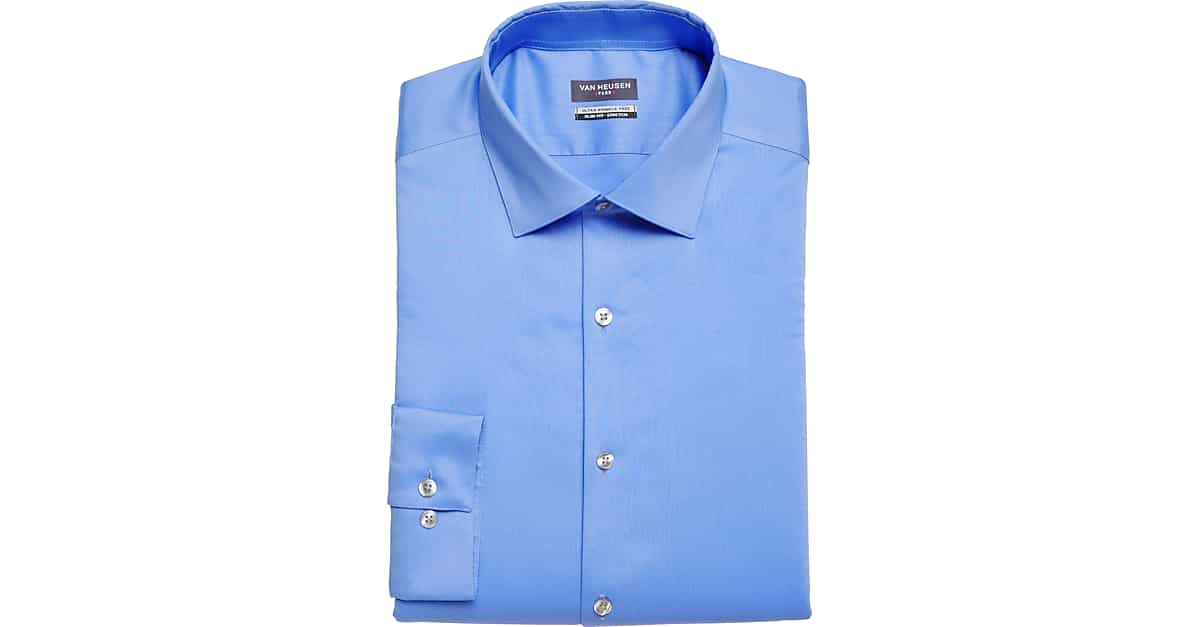 Details about   Men's Van Heusen Flex Collar Extra-Slim Dress Shirt MSRP $50 Beige 