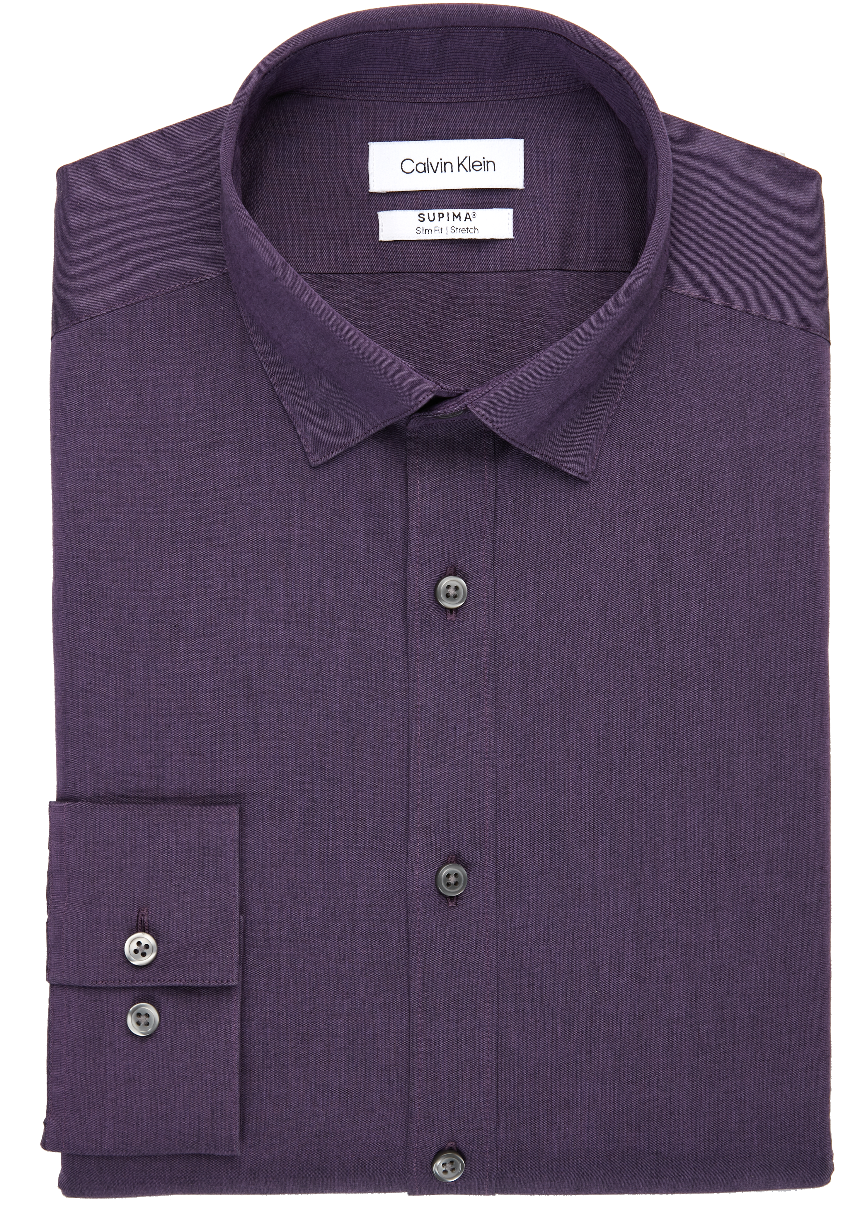 Calvin Klein Slim Fit Dress Shirt, Purple - Men's Featured | Men's ...