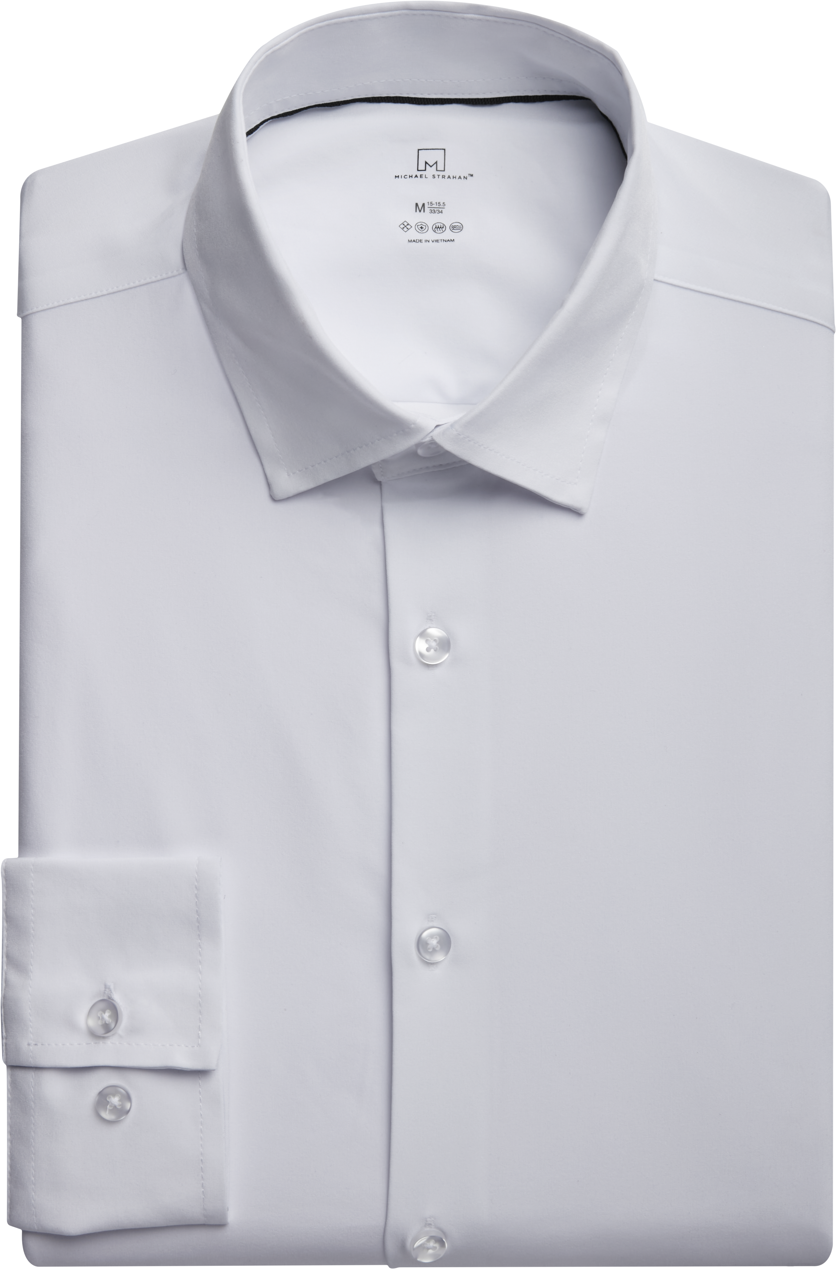 Michael Strahan Modern Fit Spread Collar Dress Shirt