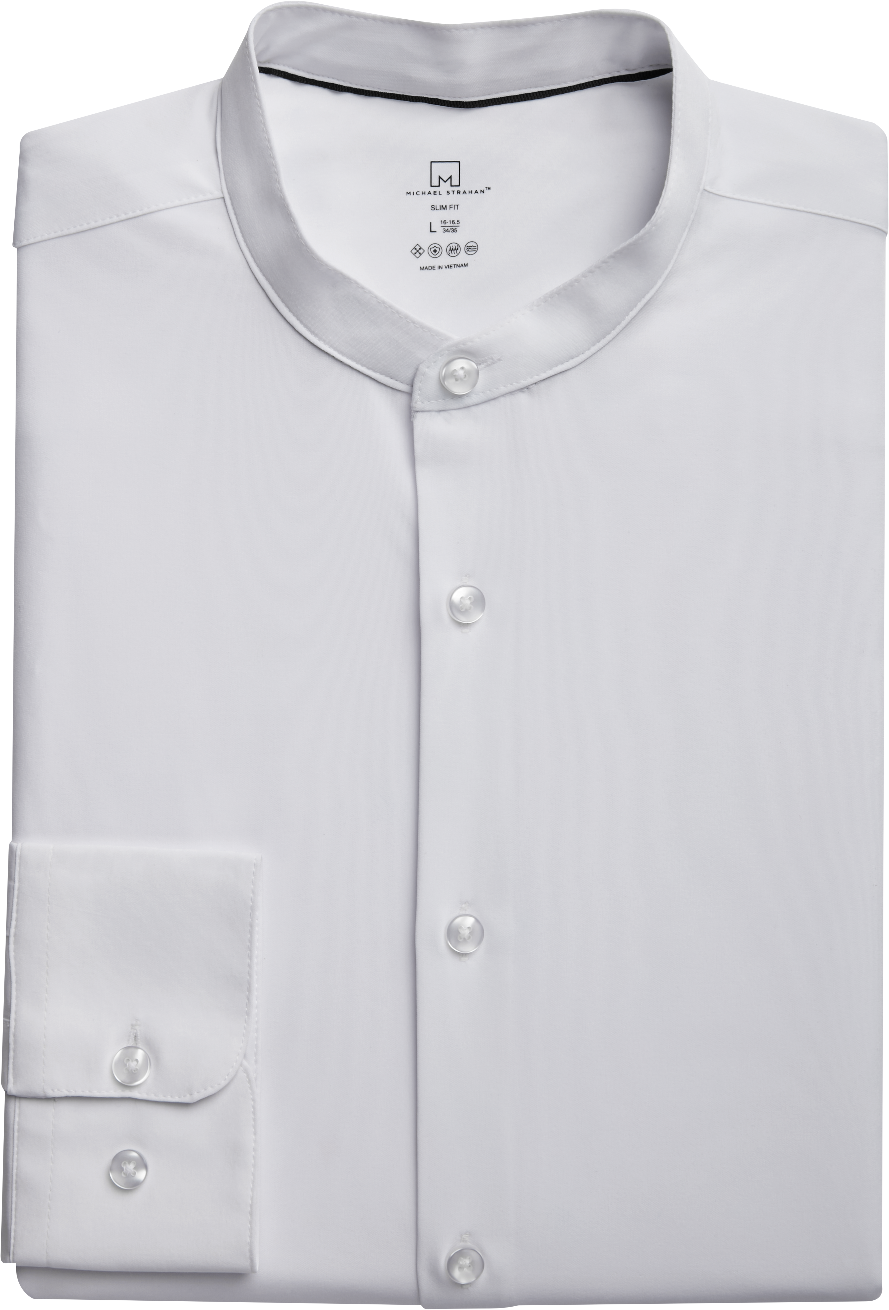 Banded Collar Shirt