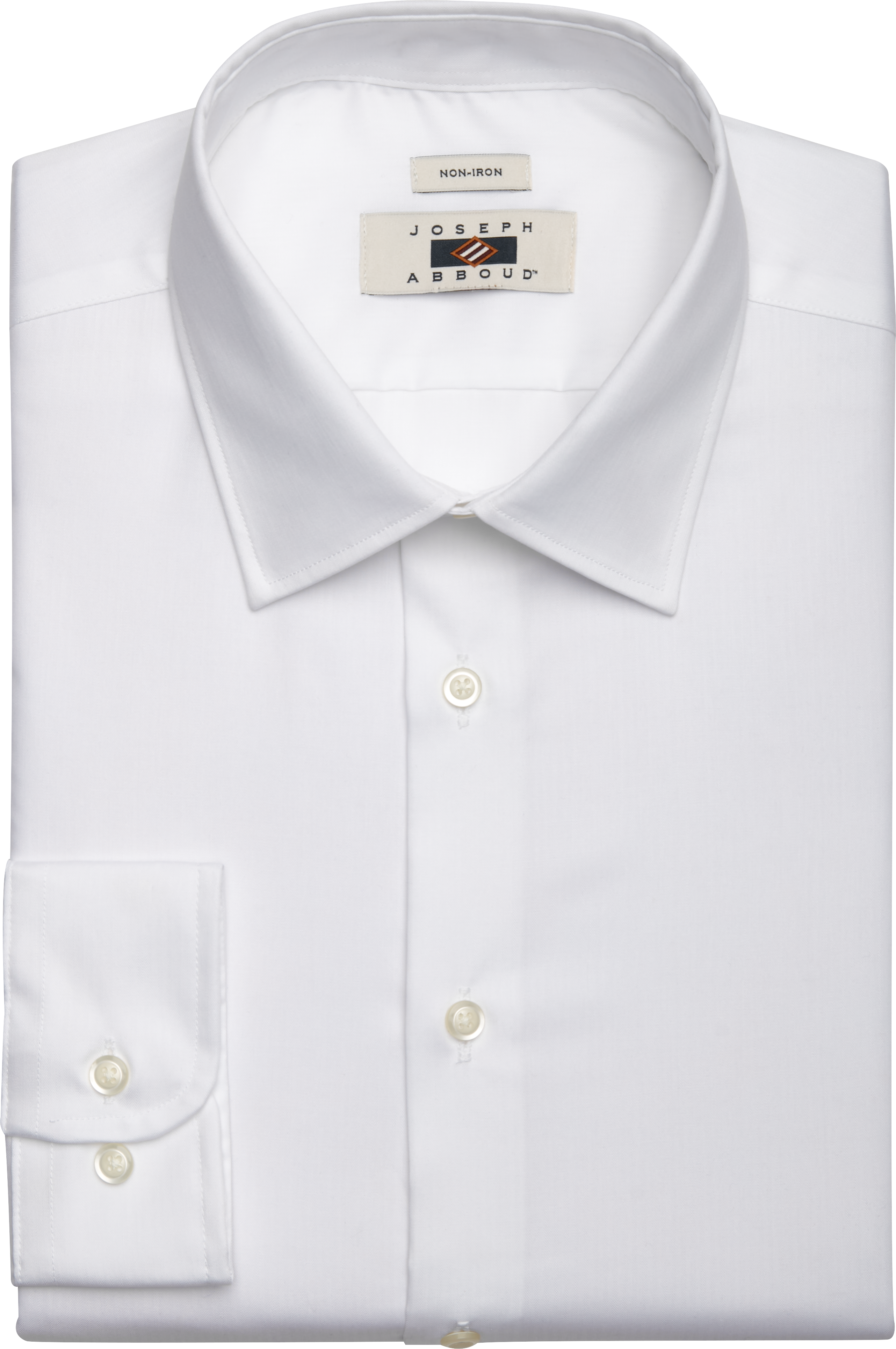 Joseph Abboud Modern Fit Spread Collar Dress Shirt, White