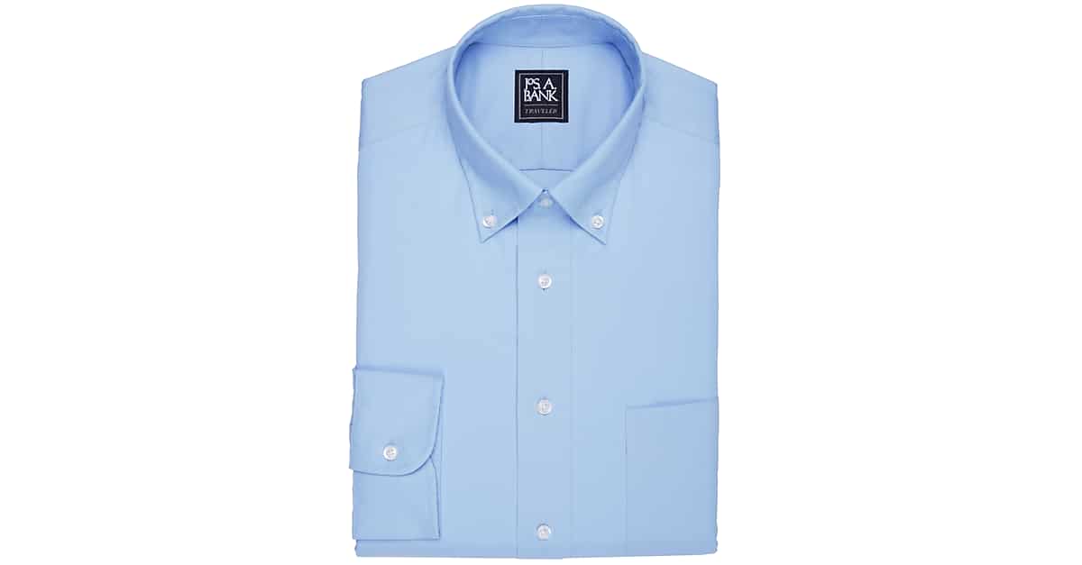 Jos. A. Bank NonIron Modern Fit ButtonDown Collar Dress Shirt, Light