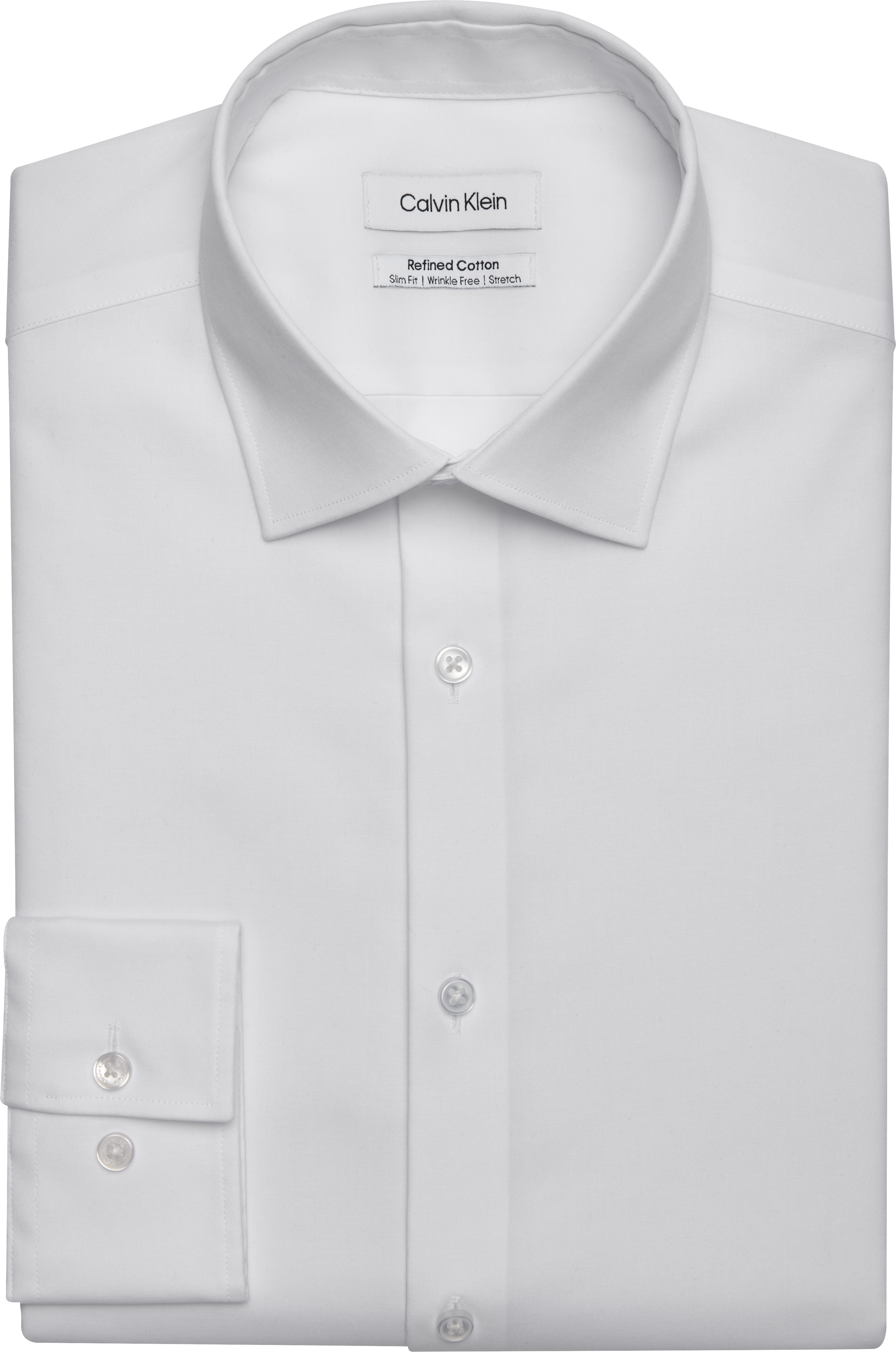 calvin klein slim fit dress shirt white One-Shoulder A-Line Midi Party Dress Black / 0 main image 0