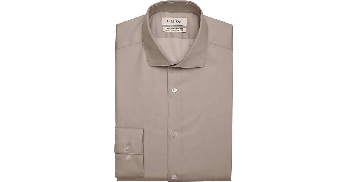 Calvin Klein Infinite Wrinkle Free Slim Fit Stretch Collar Dress Shirt