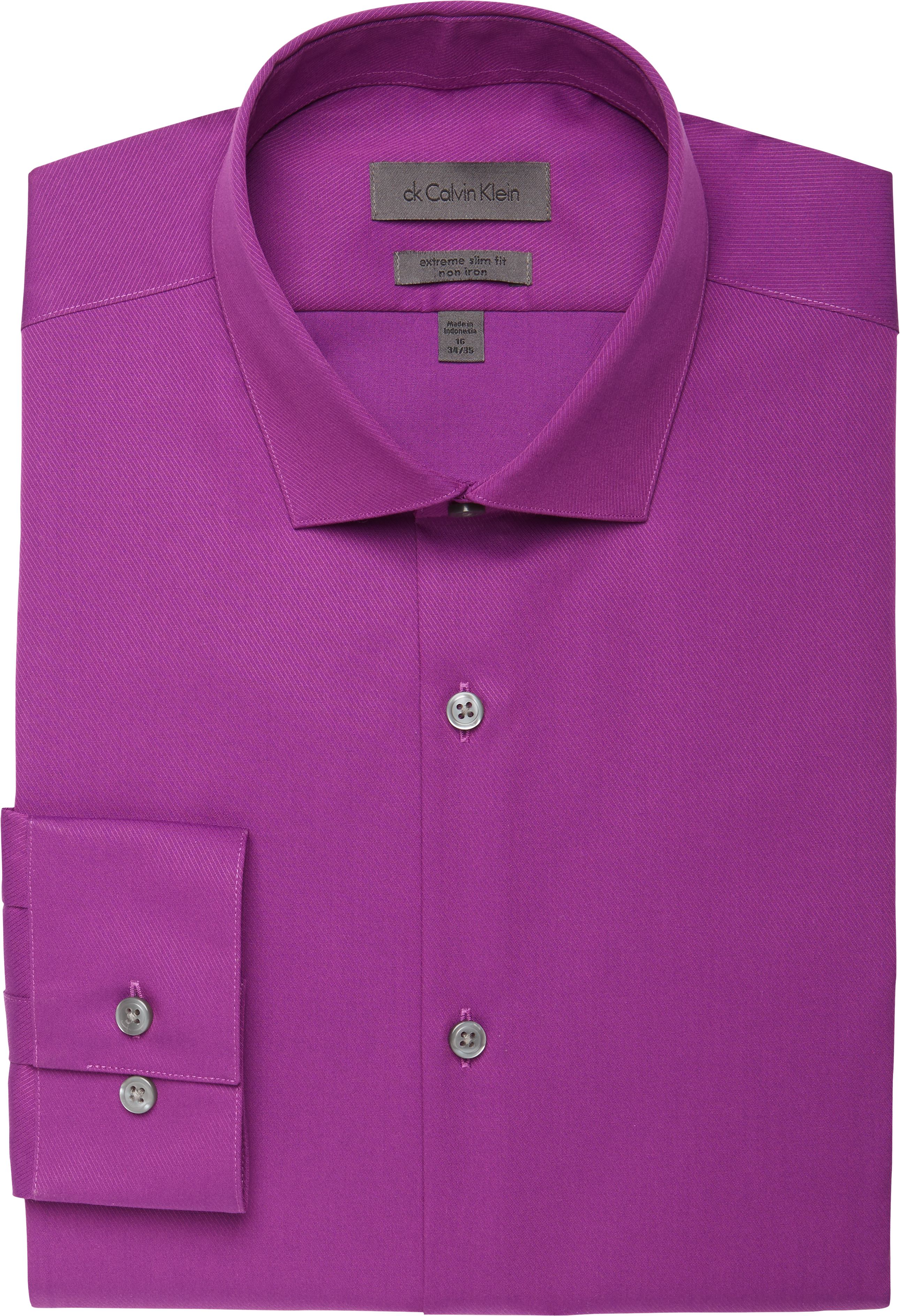 Calvin Klein Bright Violet Extreme Slim Fit Dress Shirt - Men's Shirts ...