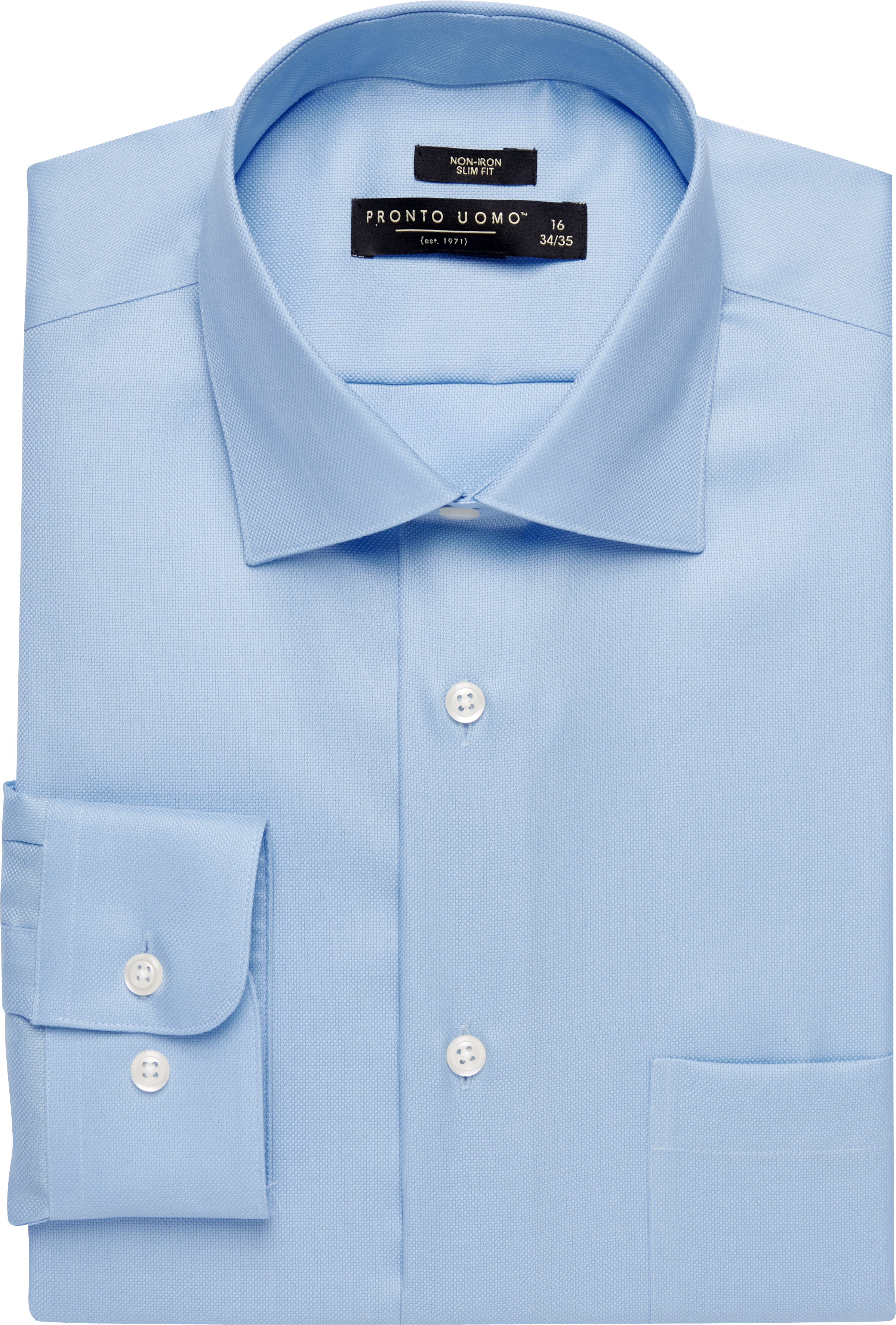 verliezen inrichting violist Pronto Uomo Slim Fit Queen's Oxford Dress Shirt, Light Blue - Men's  Featured | Men's Wearhouse