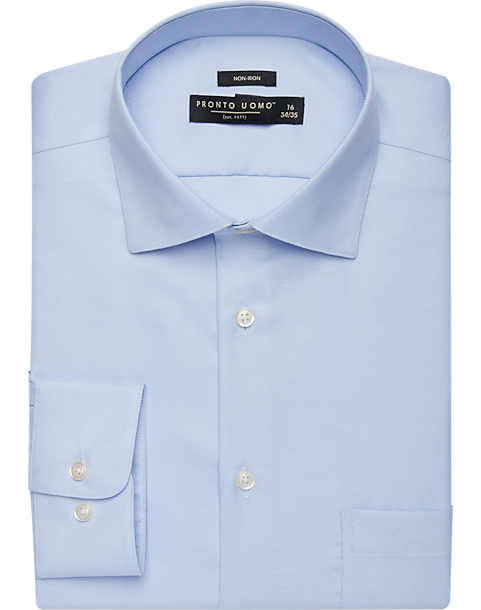 PLATINUM  US SIZE Men's Dress Shirt Long Sleeve Solid Regular Fit Big &Tall 