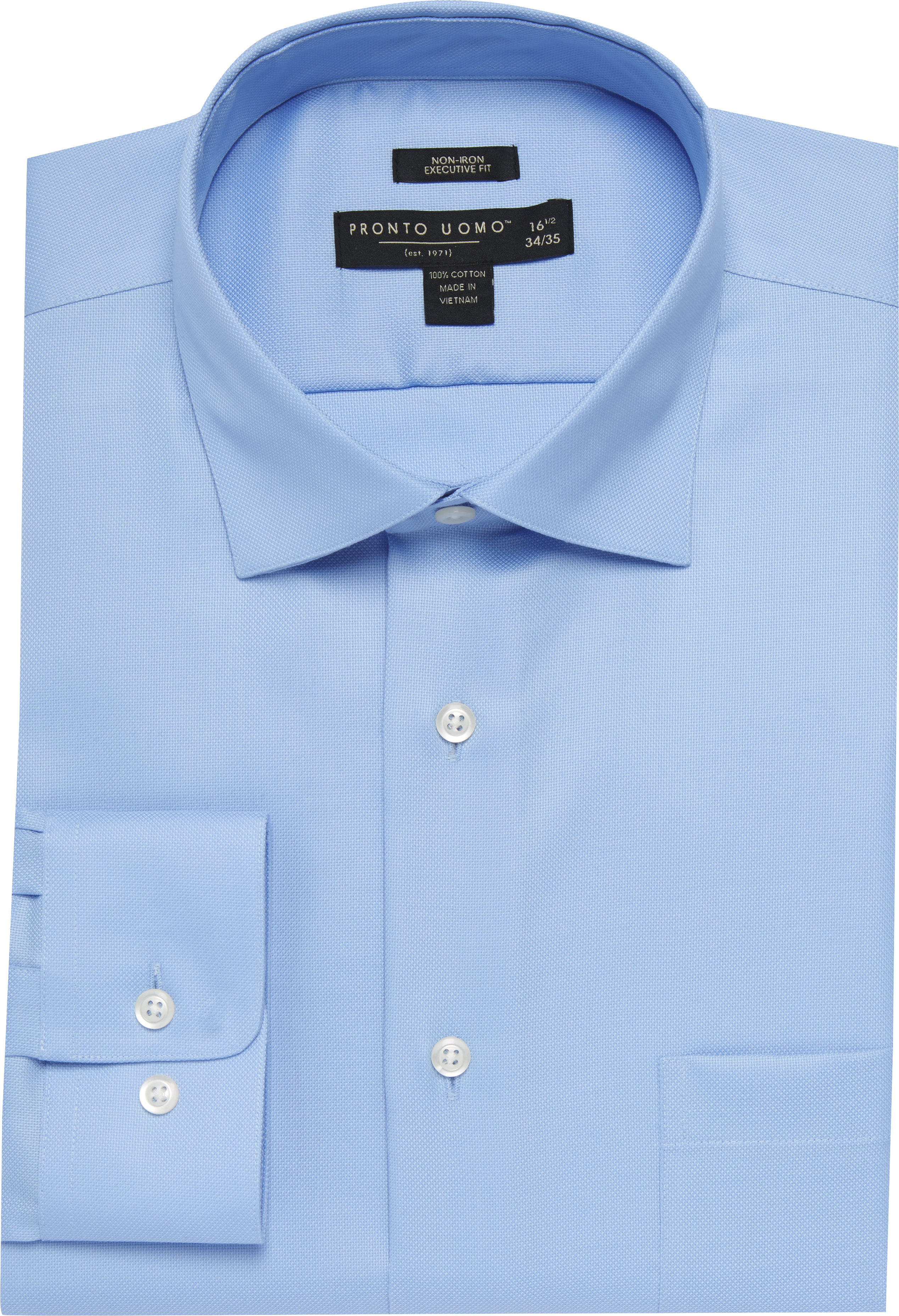 Pronto Uomo Blue Executive Fit Dress Shirt - Men's Featured | Men's ...