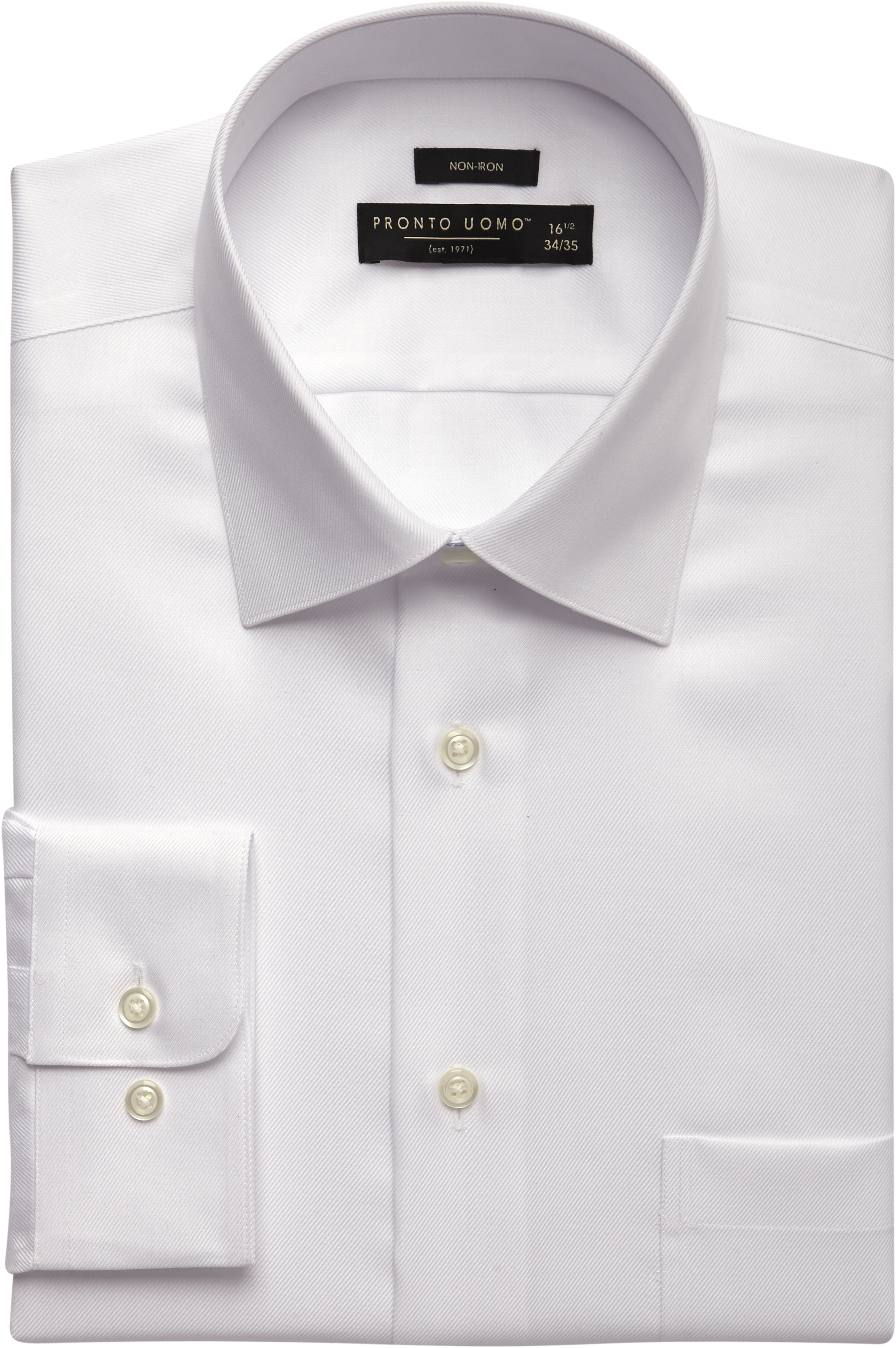 White Non-Iron Dress Shirt - Men's Dress Shirts - Pronto Uomo | Men's ...