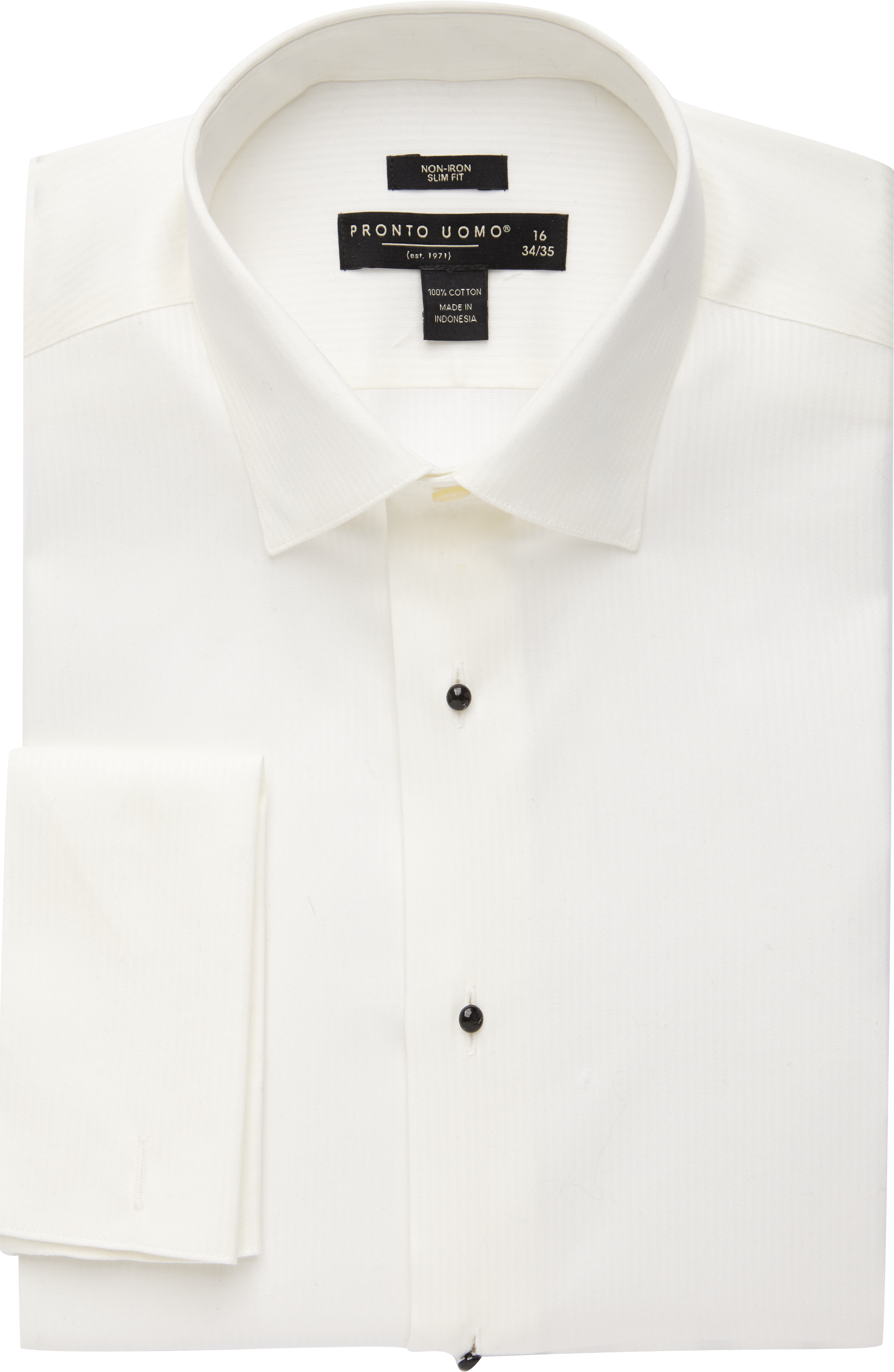 french cuff tuxedo shirt slim fit