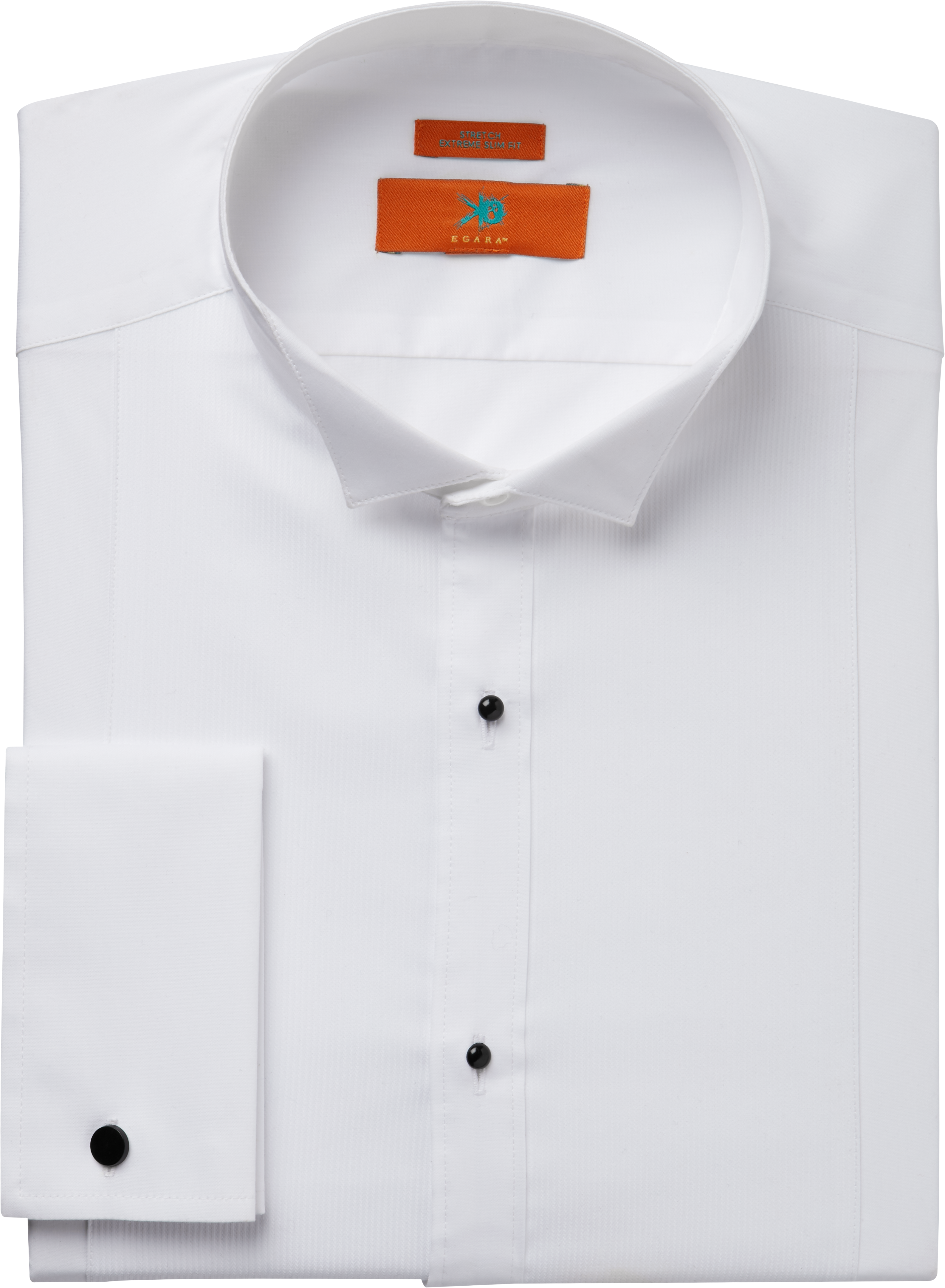 orange and white dress shirt
