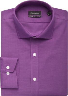purple slim fit dress shirt