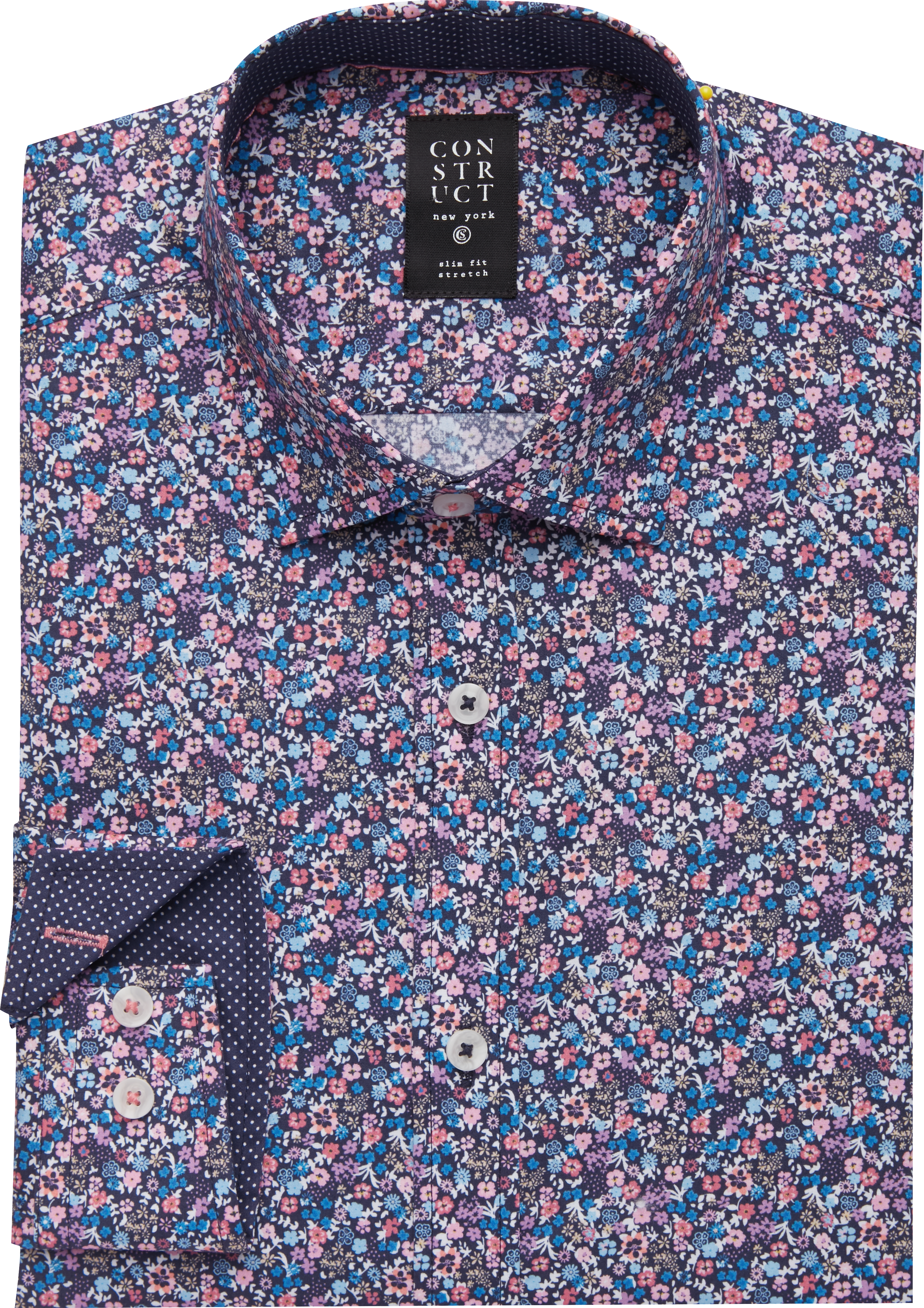 floral dress shirt with tie