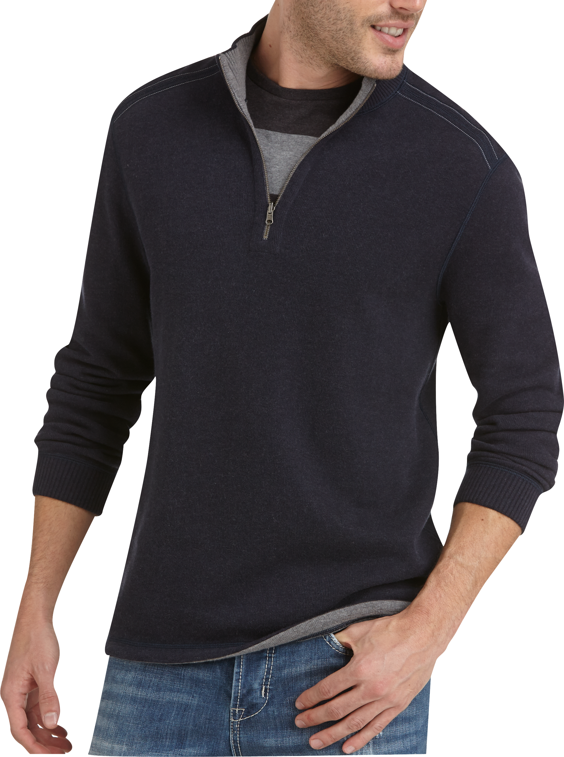 reversible half sweater