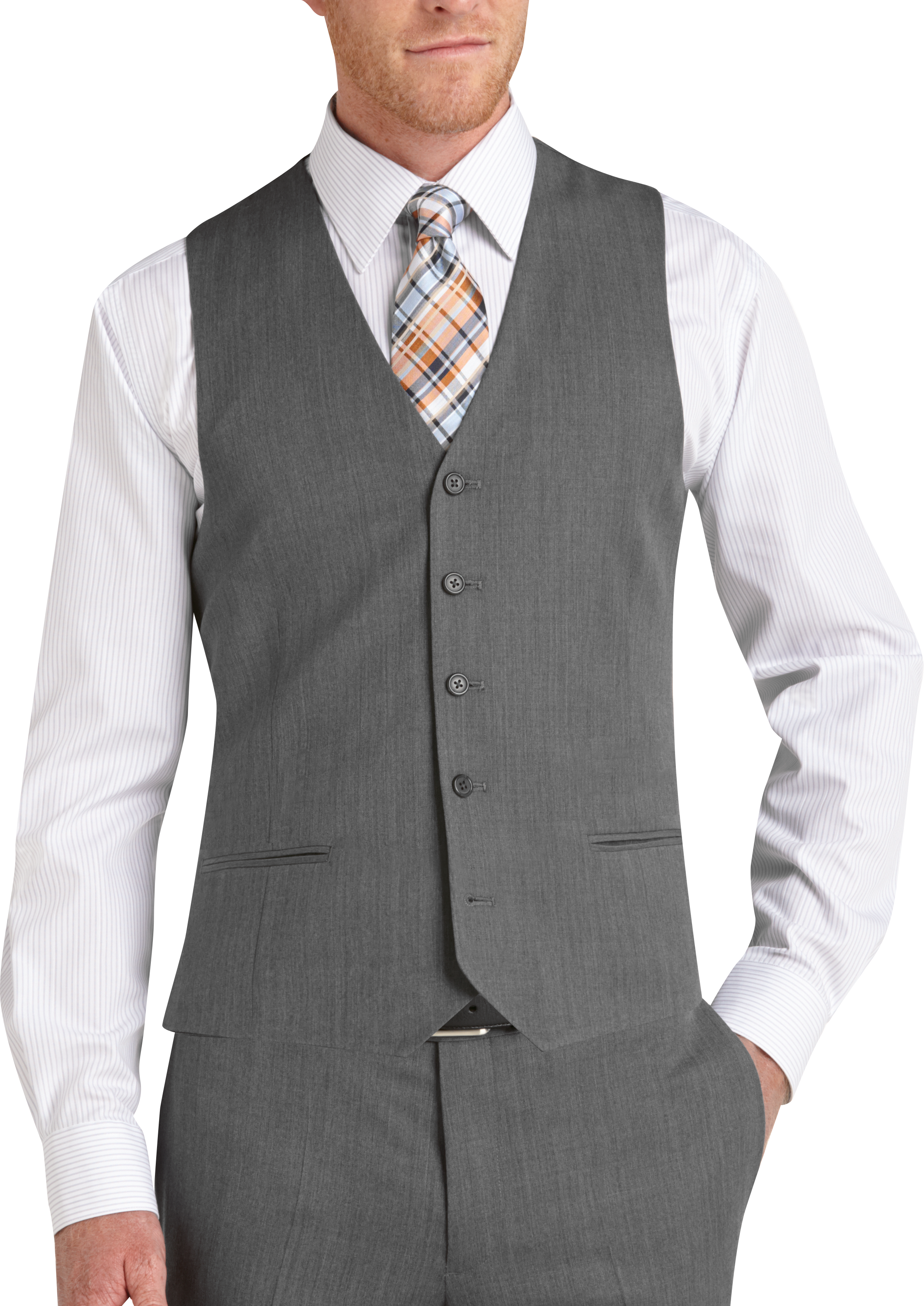 mens grey suit