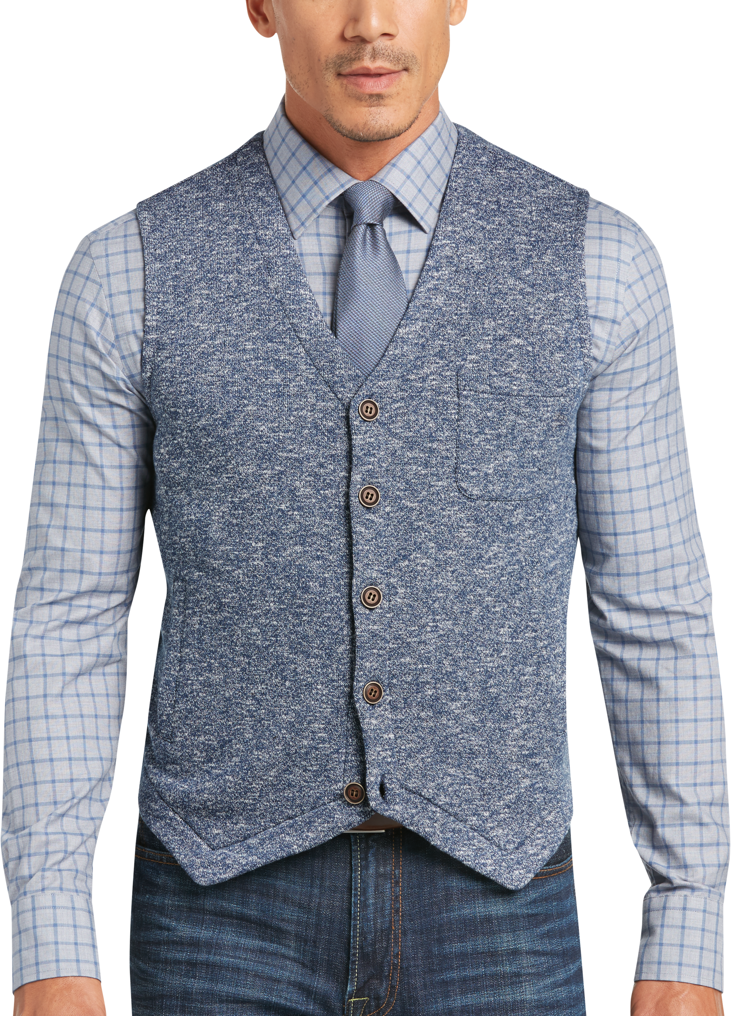 Joseph Abboud Navy Terry Vest - Men's Sale | Men's Wearhouse