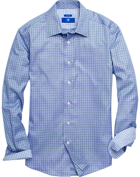Egara Blue ☀ Green Check Sport Shirt ...