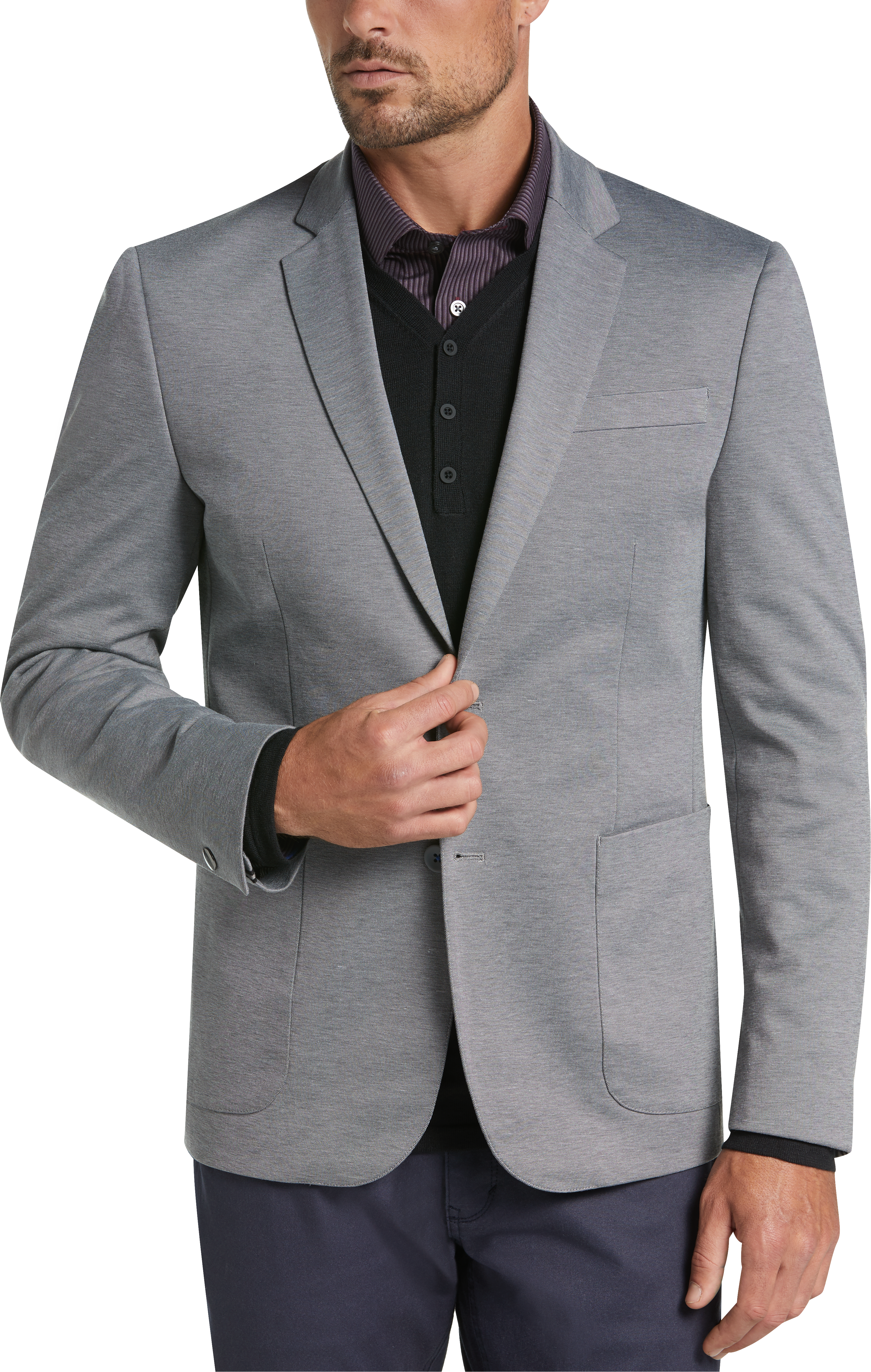 light gray coat