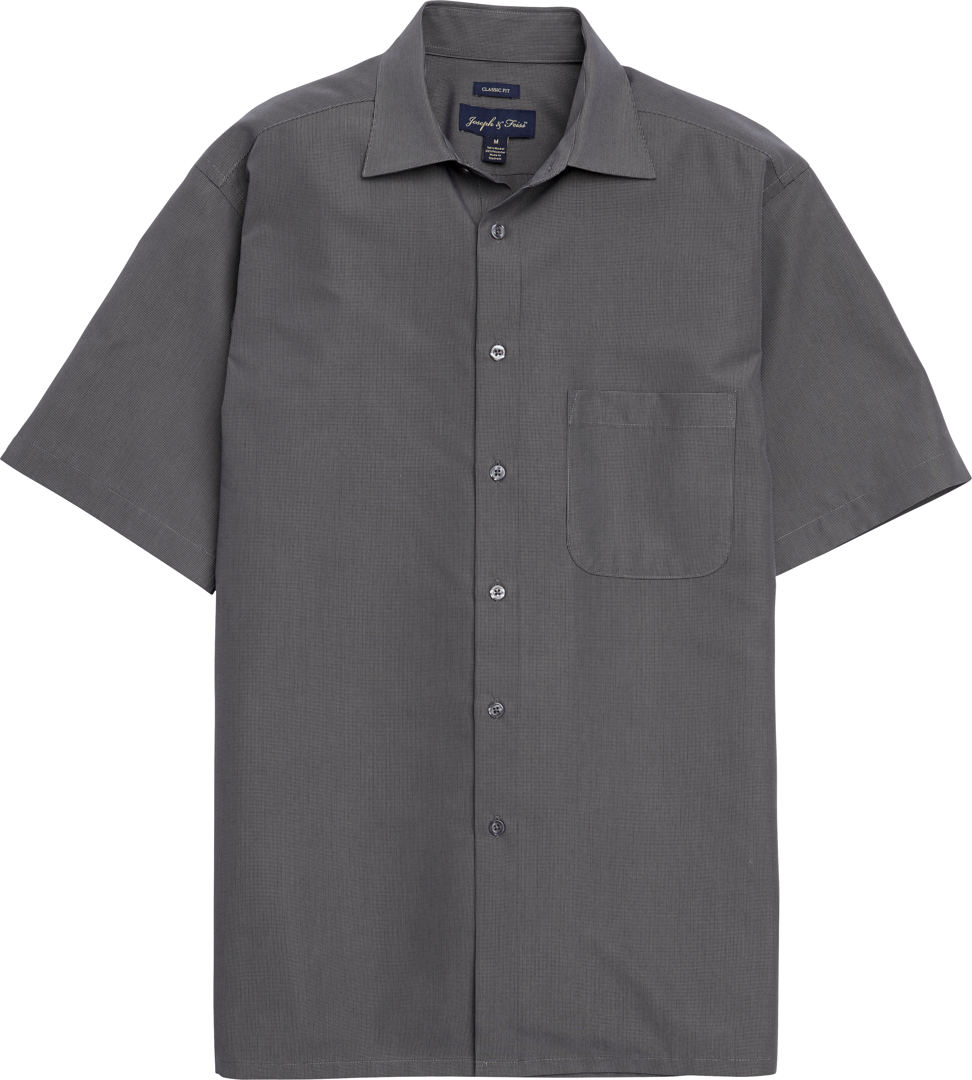 Joseph & Feiss Black Camp Shirt - Men's Sale | Men's Wearhouse
